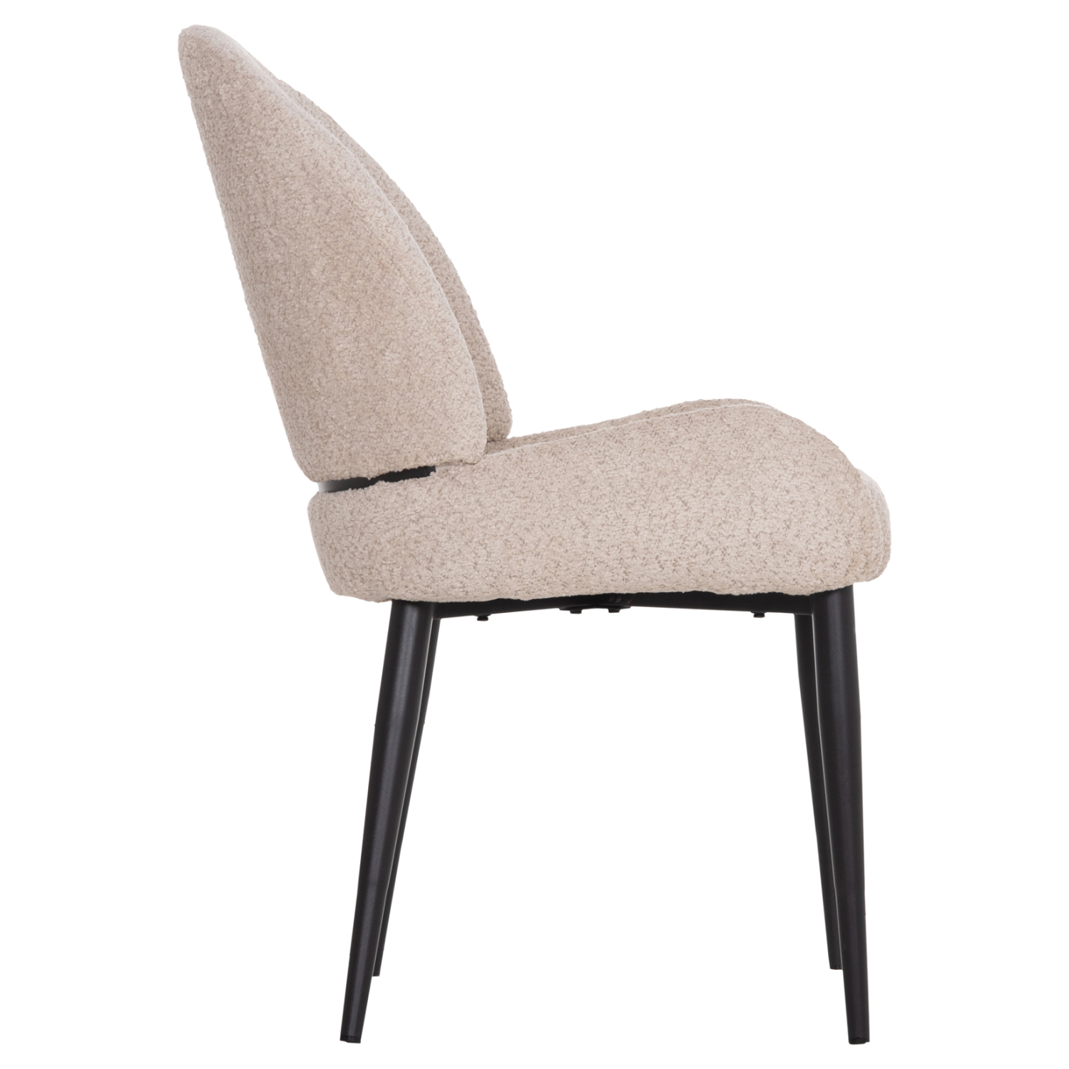 ΚΑΡΕΚΛΑ SARKY HM8585.02 ΥΦΑΣΜΑ ΜΠΟΥΚΛΕ ΕΚΡΟΥ ΜΕ ΜΕΤΑΛΛΙΚΑ ΠΟΔΙΑ 56x64x88Yεκ. 4