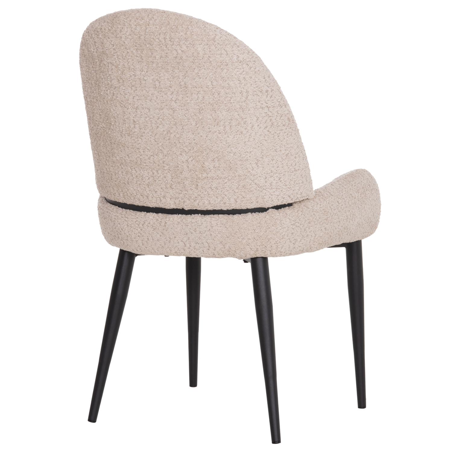 ΚΑΡΕΚΛΑ SARKY HM8585.02 ΥΦΑΣΜΑ ΜΠΟΥΚΛΕ ΕΚΡΟΥ ΜΕ ΜΕΤΑΛΛΙΚΑ ΠΟΔΙΑ 56x64x88Yεκ. 5