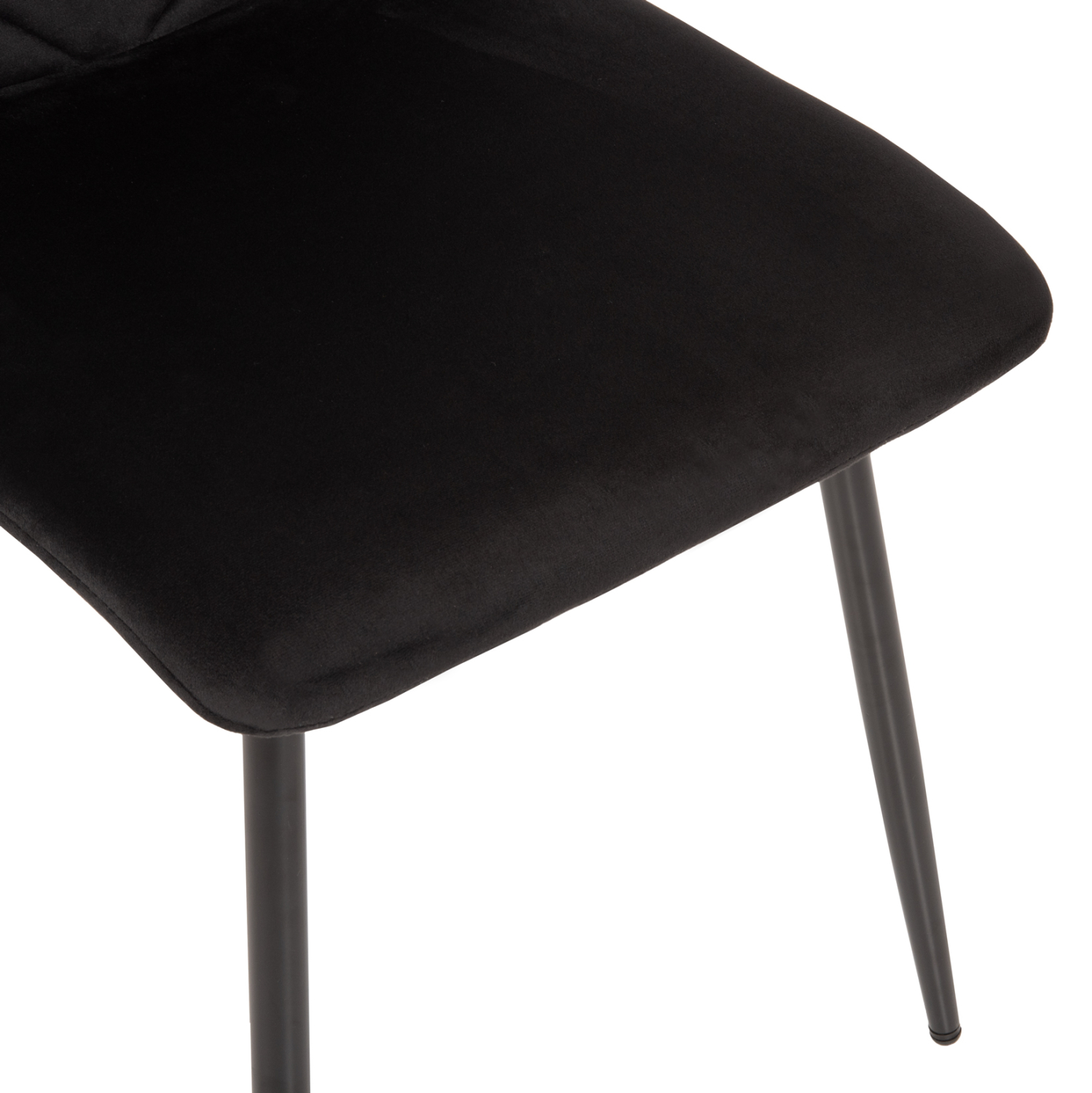 ΚΑΡΕΚΛΑ LATRELL HM8587.04 ΒΕΛΟΥΔΟ ΜΑΥΡΟ ΜΕ ΜΑΥΡΑ ΜΕΤΑΛΛΙΚΑ ΠΟΔΙΑ 43x54x88Υεκ. 8