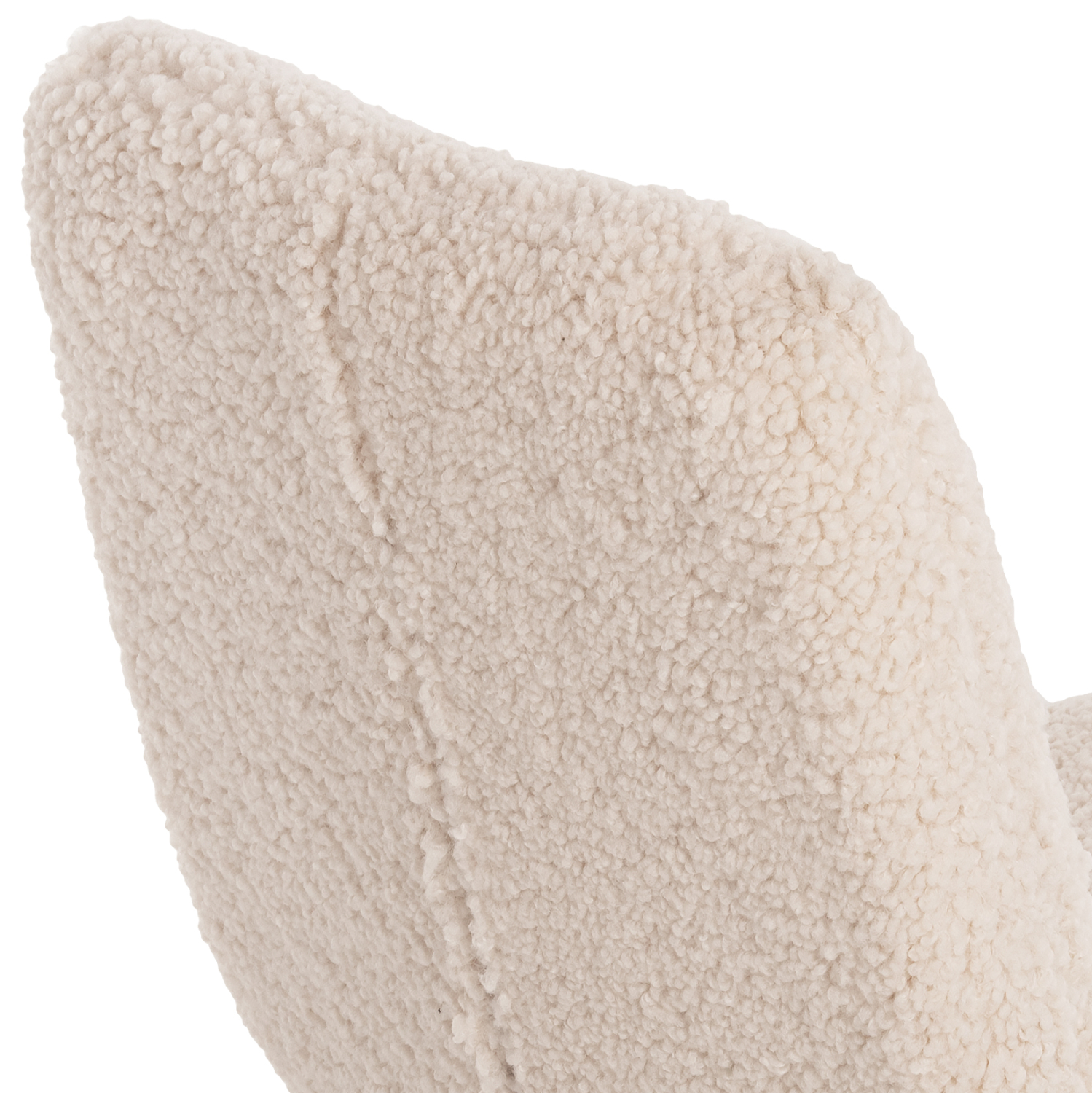 ΚΑΡΕΚΛΑ SHELLY HM8590.02 ΛΕΥΚΟ TEDDY ΥΦΑΣΜΑ ME ΜΕΤΑΛΛΙΚΑ ΜΑΥΡΑ ΠΟΔΙΑ 48x64x87Yεκ. 10