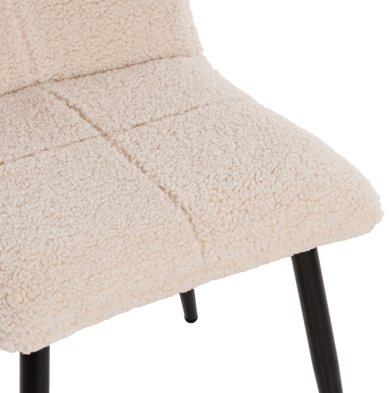 ΚΑΡΕΚΛΑ SHELLY HM8590.02 ΛΕΥΚΟ TEDDY ΥΦΑΣΜΑ ME ΜΕΤΑΛΛΙΚΑ ΜΑΥΡΑ ΠΟΔΙΑ 48x64x87Yεκ. 9