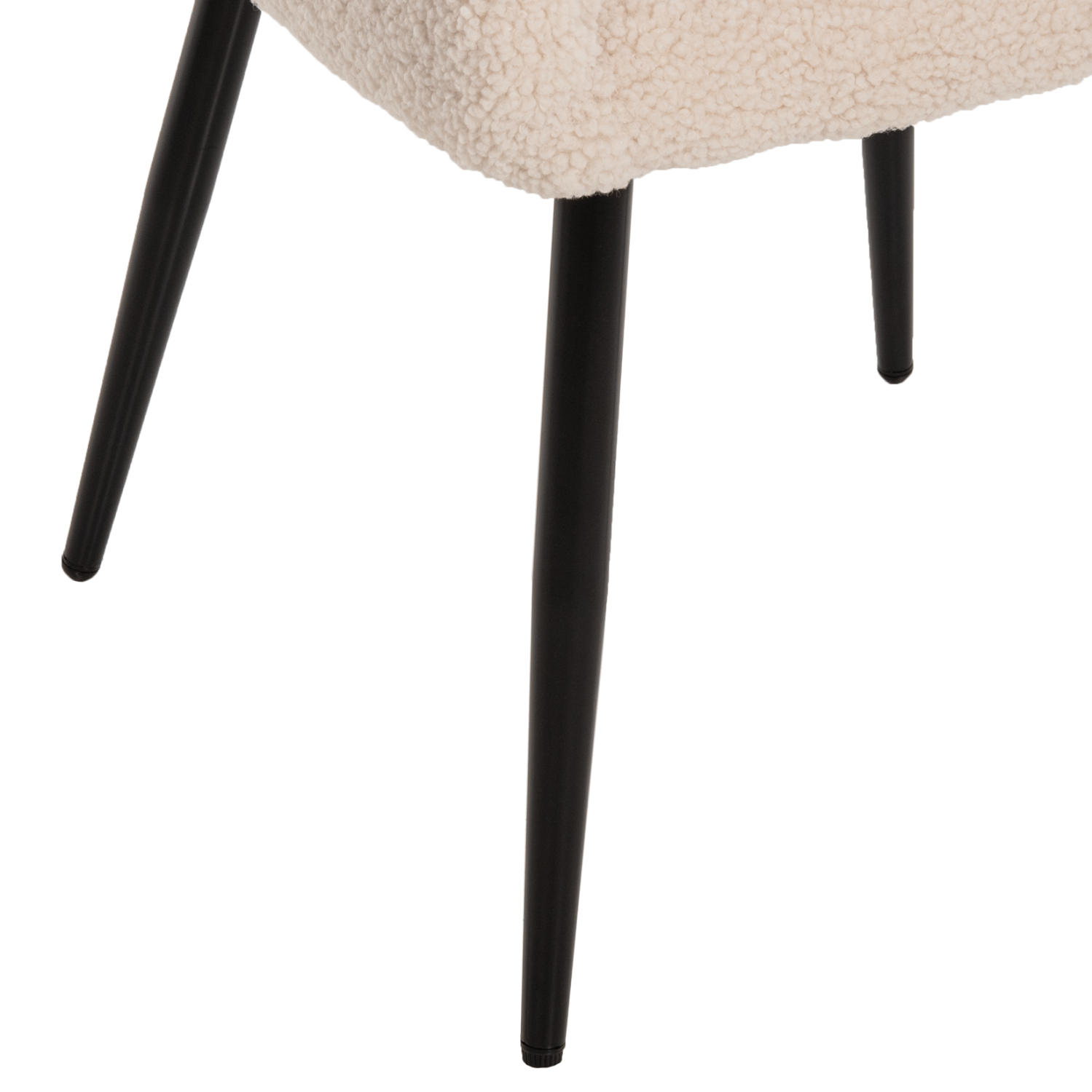 ΠΟΛΥΘΡΟΝΑ SHELLY HM8591.02 ΥΦΑΣΜΑ TEDDY ΛΕΥΚΟ-ΜΑΥΡΑ ΜΕΤΑΛΛΙΚΑ ΠΟΔΙΑ 57x55x87Yεκ. 10