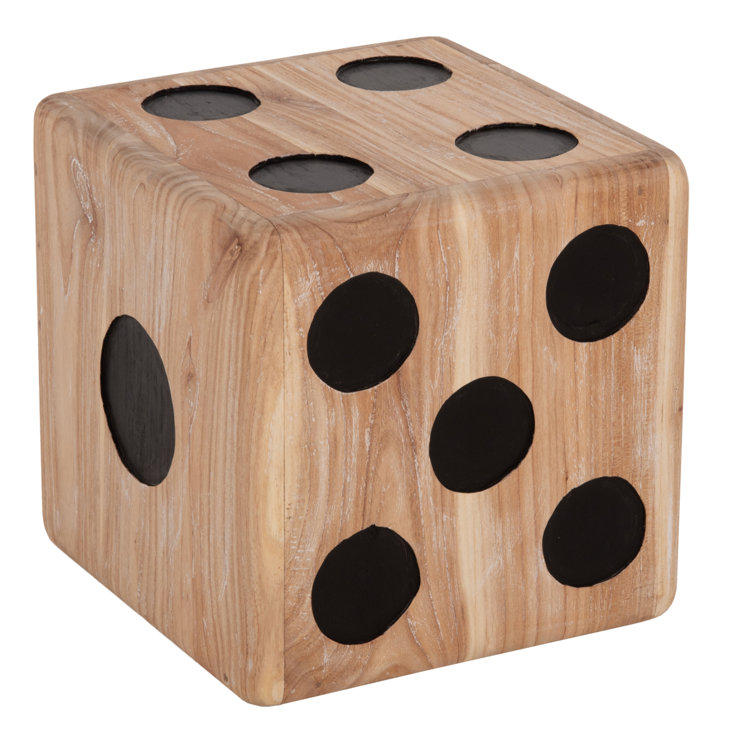 ΣΚΑΜΠΟ ΖΑΡΙ HM7898 ΞΥΛΟ ΤΕΑΚ ΣΕ WHITE WASH ΧΡΩΜΑ 40x40x40 εκ. 1