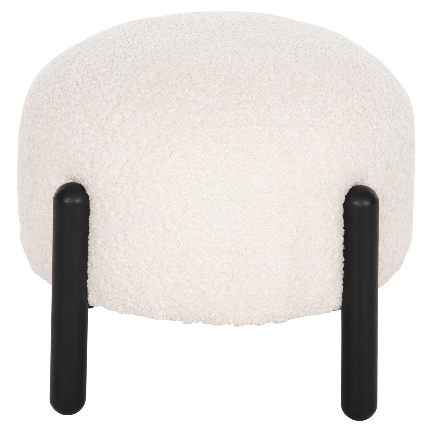 ΣΚΑΜΠΟ EWAN ΣΤΡΟΓΓΥΛΟ HM9596.06 ΕΚΡΟΥ ΜΠΟΥΚΛΕ ΥΦΑΣΜΑ-ΜΑΥΡΑ ΜΕΤΑΛΛΙΚΑ ΠΟΔΙΑ Φ45x36Υεκ. 3