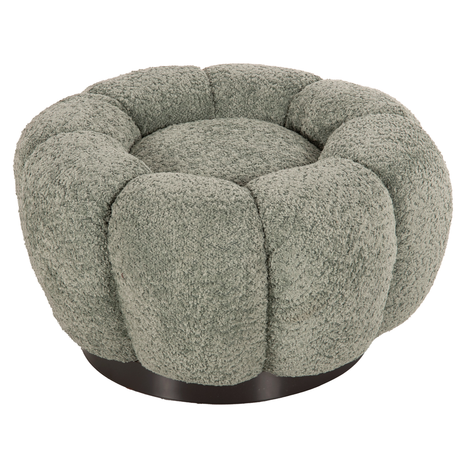 ΣΚΑΜΠΟ ΣΤΡΟΓΓΥΛΟ KRIPP HM9602.05 ΦΥΣΤΙΚΙ ΜΠΟΥΚΛΕ-ΜΑΥΡΗ ΜΕΤΑΛΛΙΚΗ ΒΑΣΗ Φ60x31Υεκ. 1