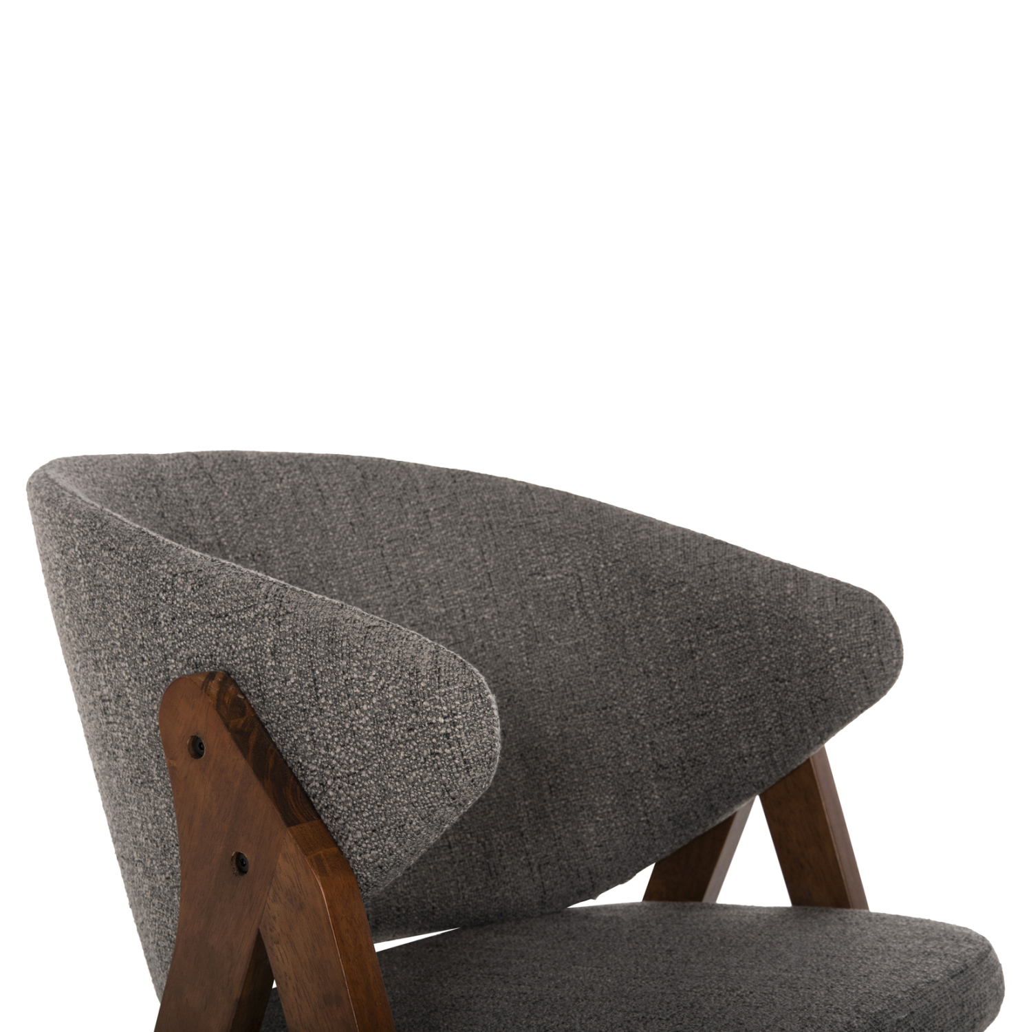 ΚΑΡΕΚΛΑ HANA HM9746.02 RUBBERWOOD ΣΕ ΚΑΡΥΔΙ ΧΡΩΜΑ-ΓΚΡΙ ΥΦΑΣΜΑ 55x60x84Yεκ. 7