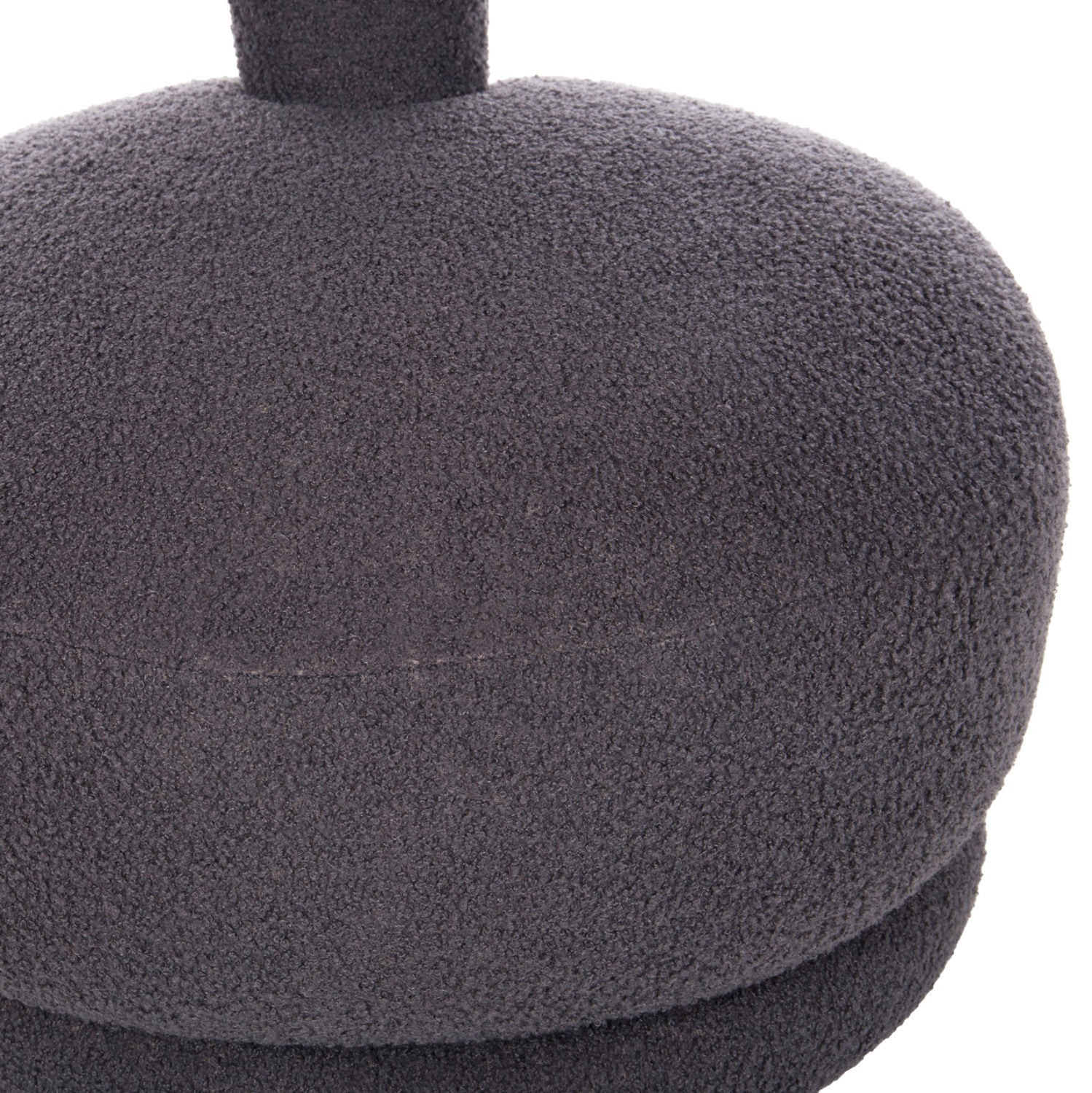 ΣΚΑΜΠΟ ΜΕ ΠΛΑΤΗ ΠΕΡΙΣΤΡΕΦΟΜΕΝΟ KRIVIO HM9775.01 ΓΚΡΙ TEDDY ΥΦΑΣΜΑ 52x53x60Yεκ. 8