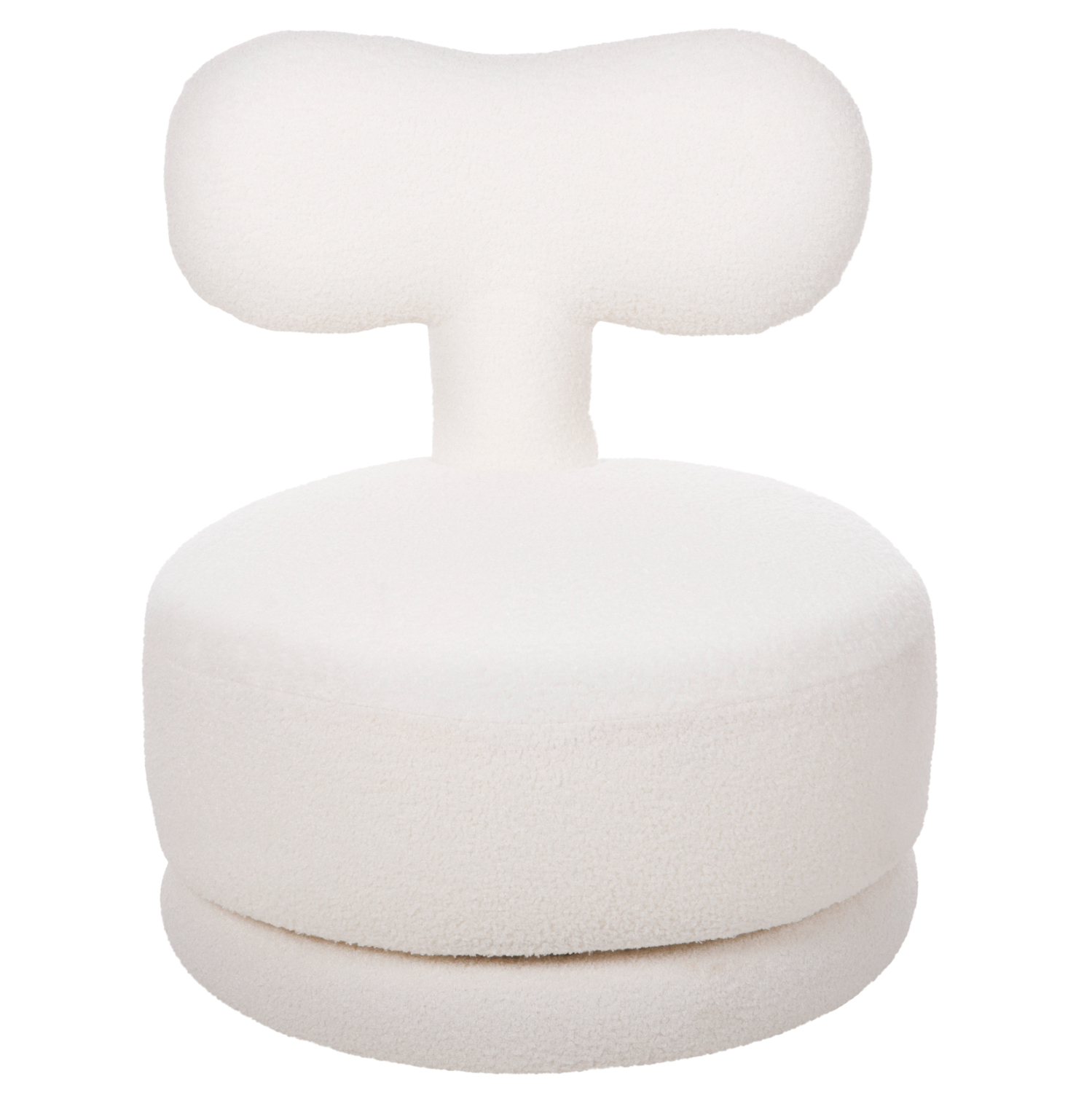 ΣΚΑΜΠΟ ΜΕ ΠΛΑΤΗ ΠΕΡΙΣΤΡΕΦΟΜΕΝΟ KRIVIO HM9775.05 ΛΕΥΚΟ TEDDY ΥΦΑΣΜΑ 52x53x60Yεκ. 3