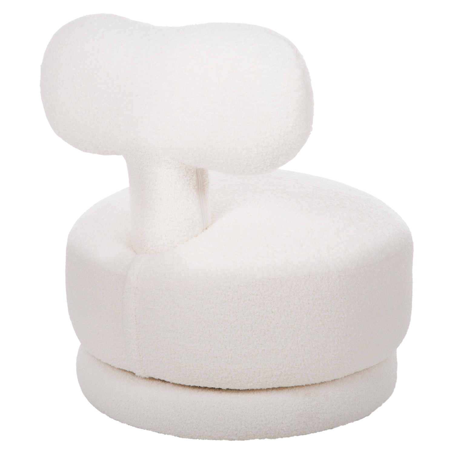 ΣΚΑΜΠΟ ΜΕ ΠΛΑΤΗ ΠΕΡΙΣΤΡΕΦΟΜΕΝΟ KRIVIO HM9775.05 ΛΕΥΚΟ TEDDY ΥΦΑΣΜΑ 52x53x60Yεκ. 5