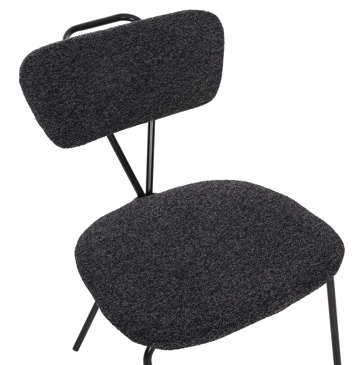 ΚΑΡΕΚΛΑ DORY HM9855.04 ΜΕΤΑΛΛΙΚΟΣ ΣΚΕΛΕΤΟΣ ΜΑΥΡΟΣ-ΣΚΟΥΡΟ ΓΚΡΙ ΥΦΑΣΜΑ 48,5x61x76Υεκ. 7