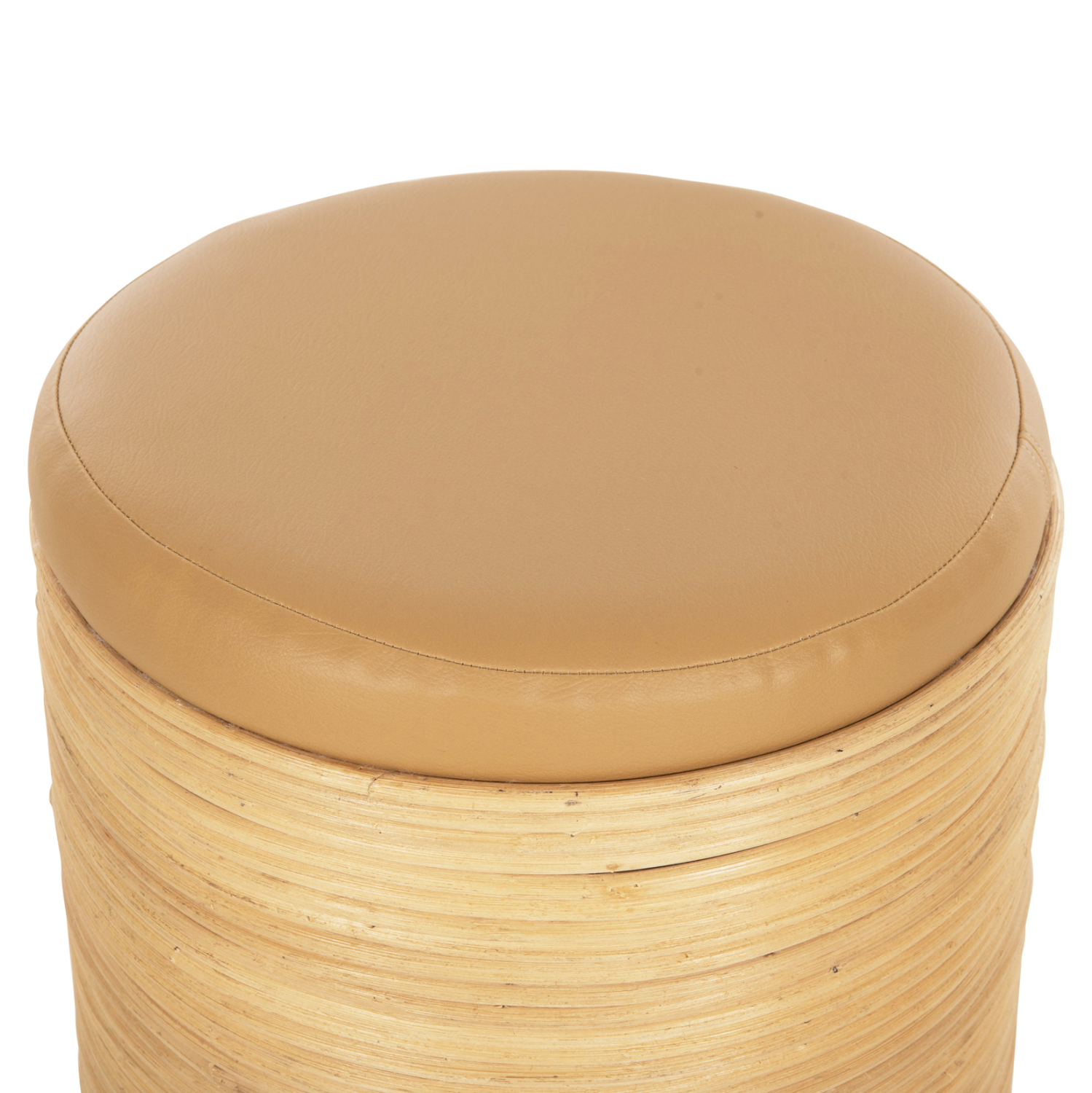 ΣΚΑΜΠΟ MITCH HM9886 ΦΥΣΙΚΟ RATTAN-ΚΑΘΙΣΜΑ ΑΠΟ PU ΜΠΕΖ Φ37x47Υεκ. 4
