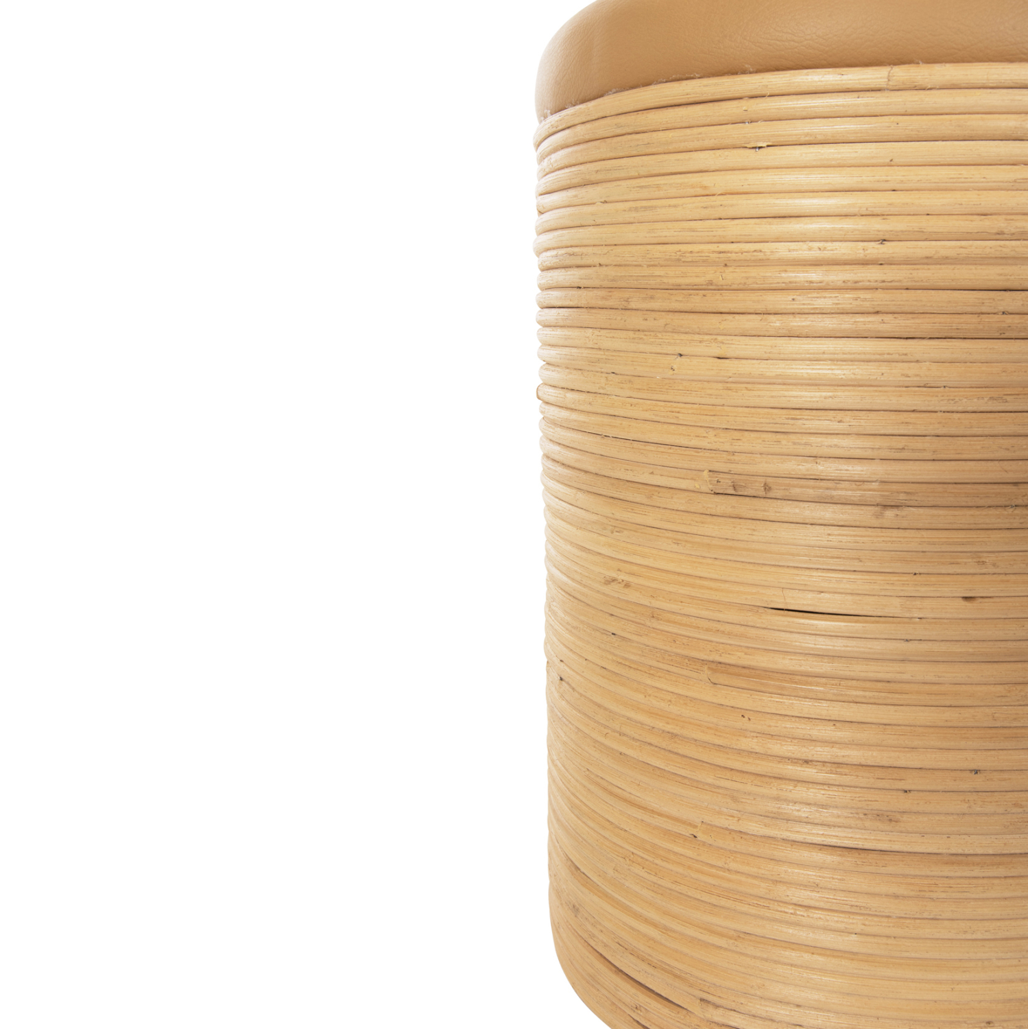 ΣΚΑΜΠΟ MITCH HM9886 ΦΥΣΙΚΟ RATTAN-ΚΑΘΙΣΜΑ ΑΠΟ PU ΜΠΕΖ Φ37x47Υεκ. 7