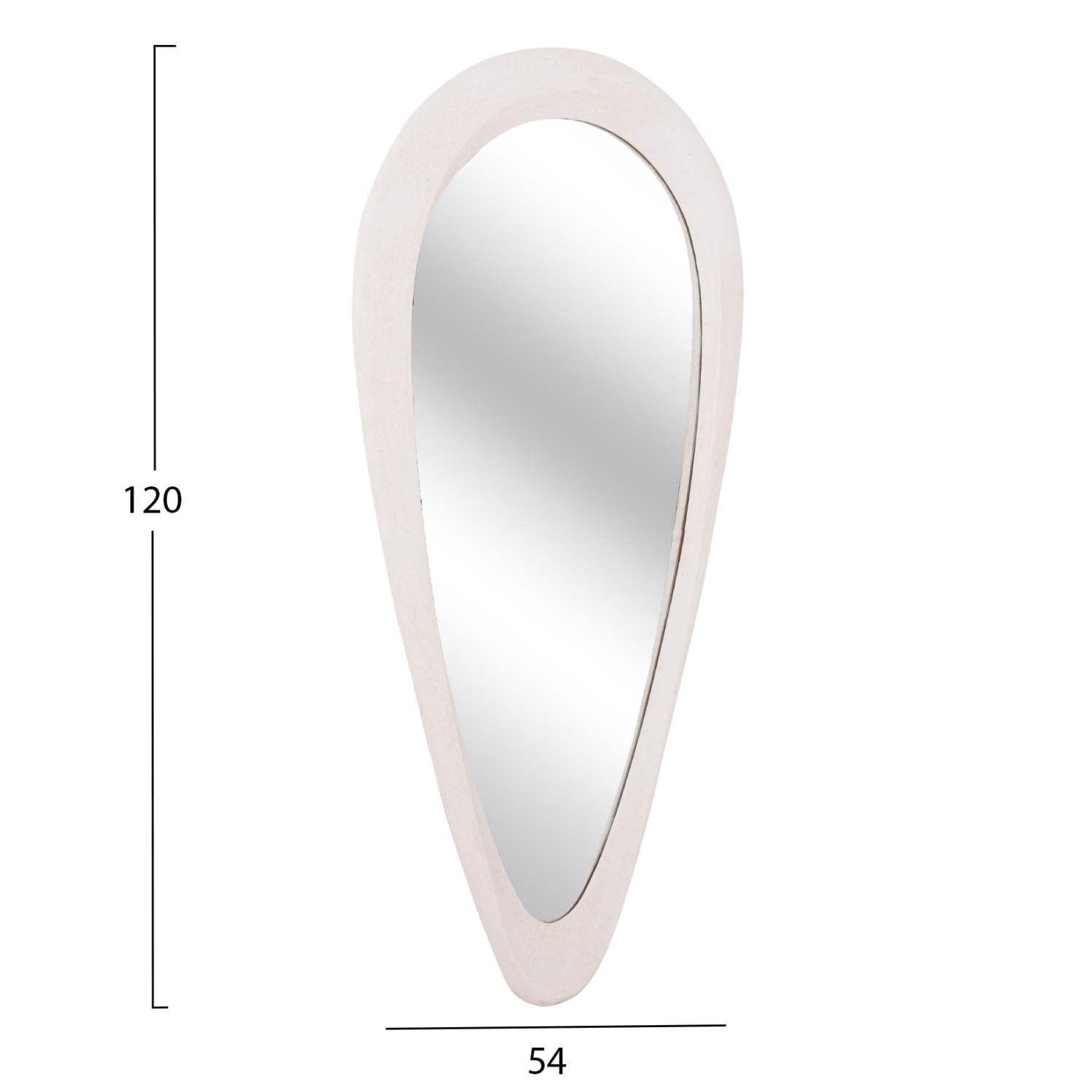 ΚΑΘΡΕΠΤΗΣ ΤΟΙΧΟΥ ΣΕΙΡΑ SANTORINI HM4512 MDF ΣΕ ΥΠΟΛΕΥΚΟ 54x3,5x120Υεκ 2