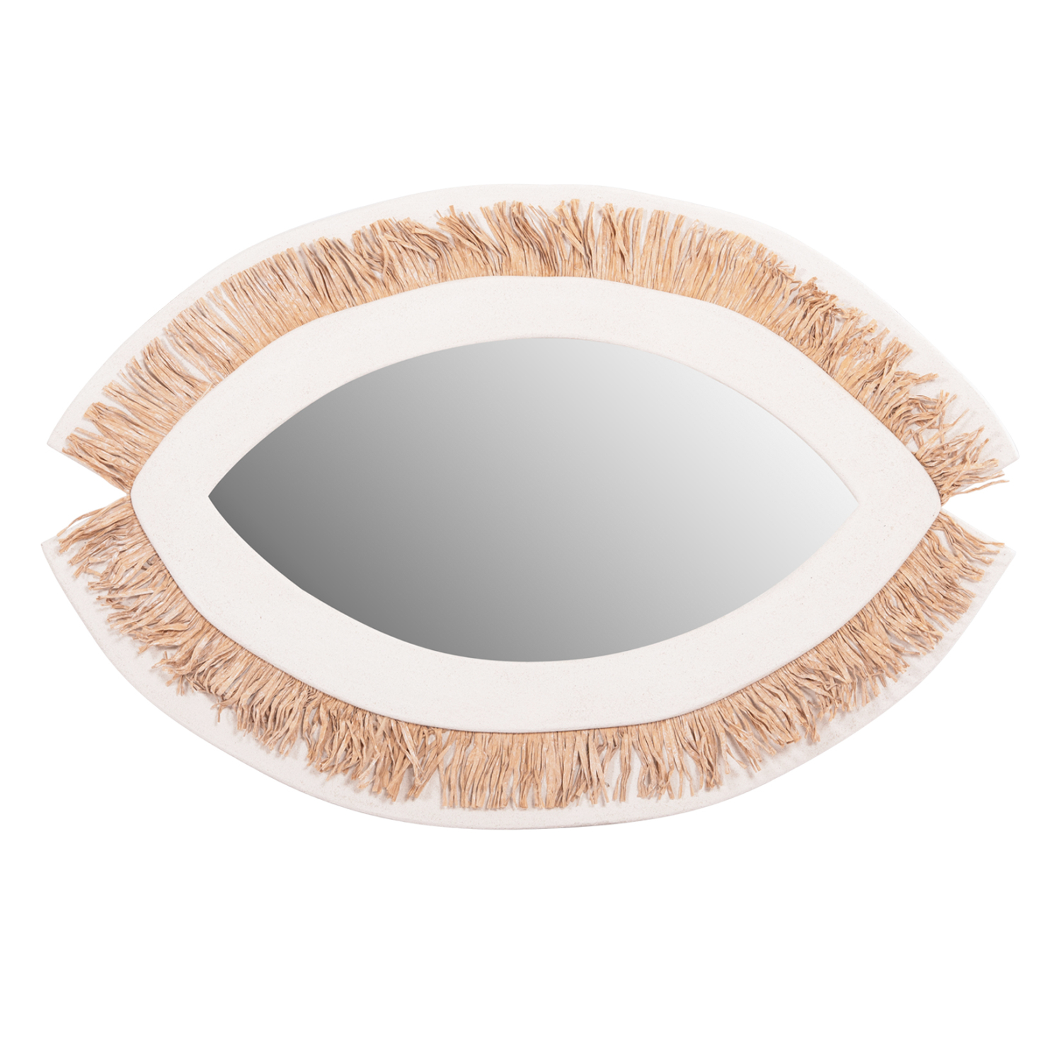 ΚΑΘΡΕΠΤΗΣ ΤΟΙΧΟΥ ΣΕΙΡΑ SANTORINI HM4529 MDF ΥΠΟΛΕΥΚΟ-ΔΙΑΚΟΣΜΗΣΗ ΣΕ ΜΠΕΖ 81x1,8x54Υεκ. 1