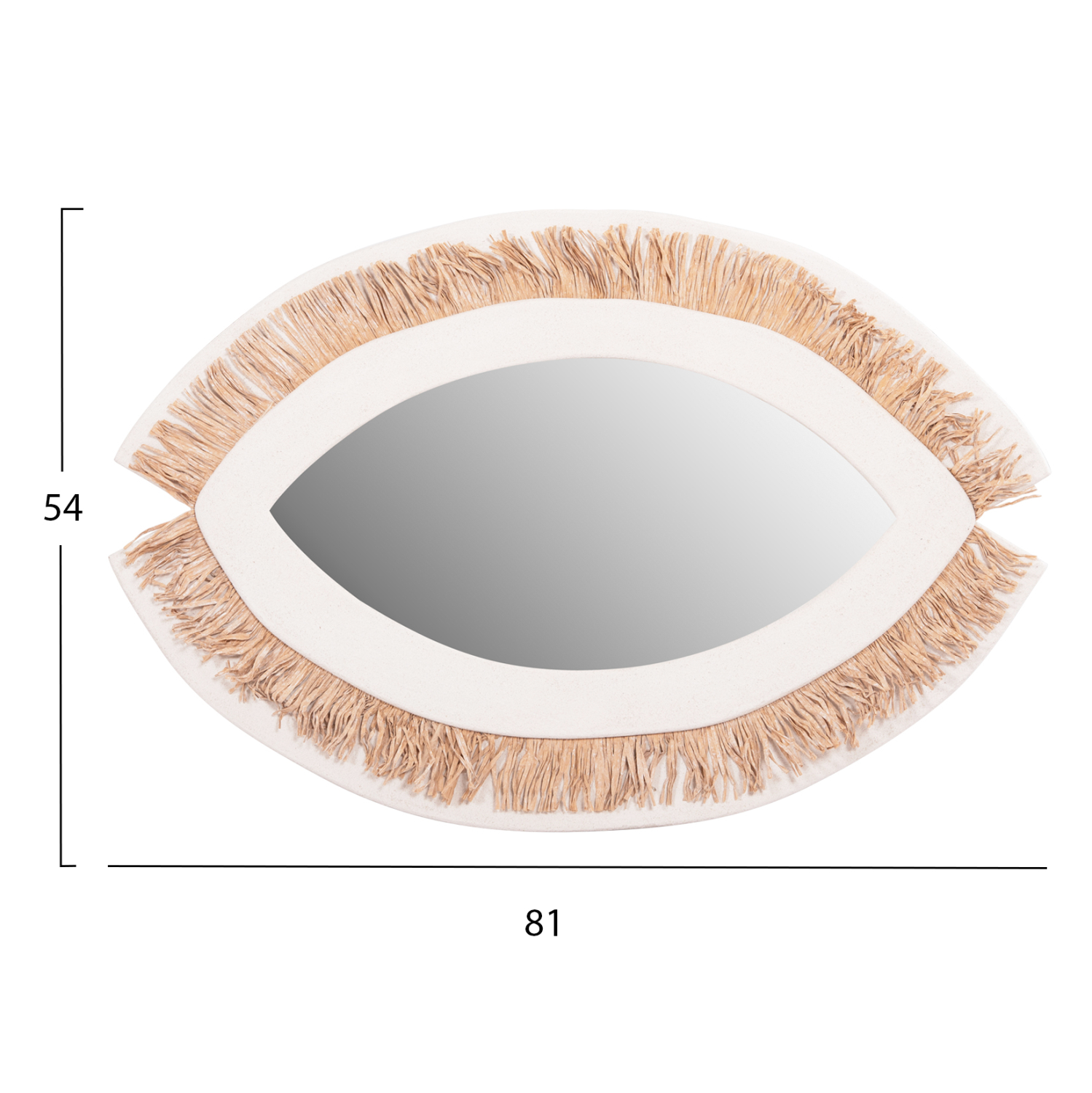 ΚΑΘΡΕΠΤΗΣ ΤΟΙΧΟΥ ΣΕΙΡΑ SANTORINI HM4529 MDF ΥΠΟΛΕΥΚΟ-ΔΙΑΚΟΣΜΗΣΗ ΣΕ ΜΠΕΖ 81x1,8x54Υεκ. 2