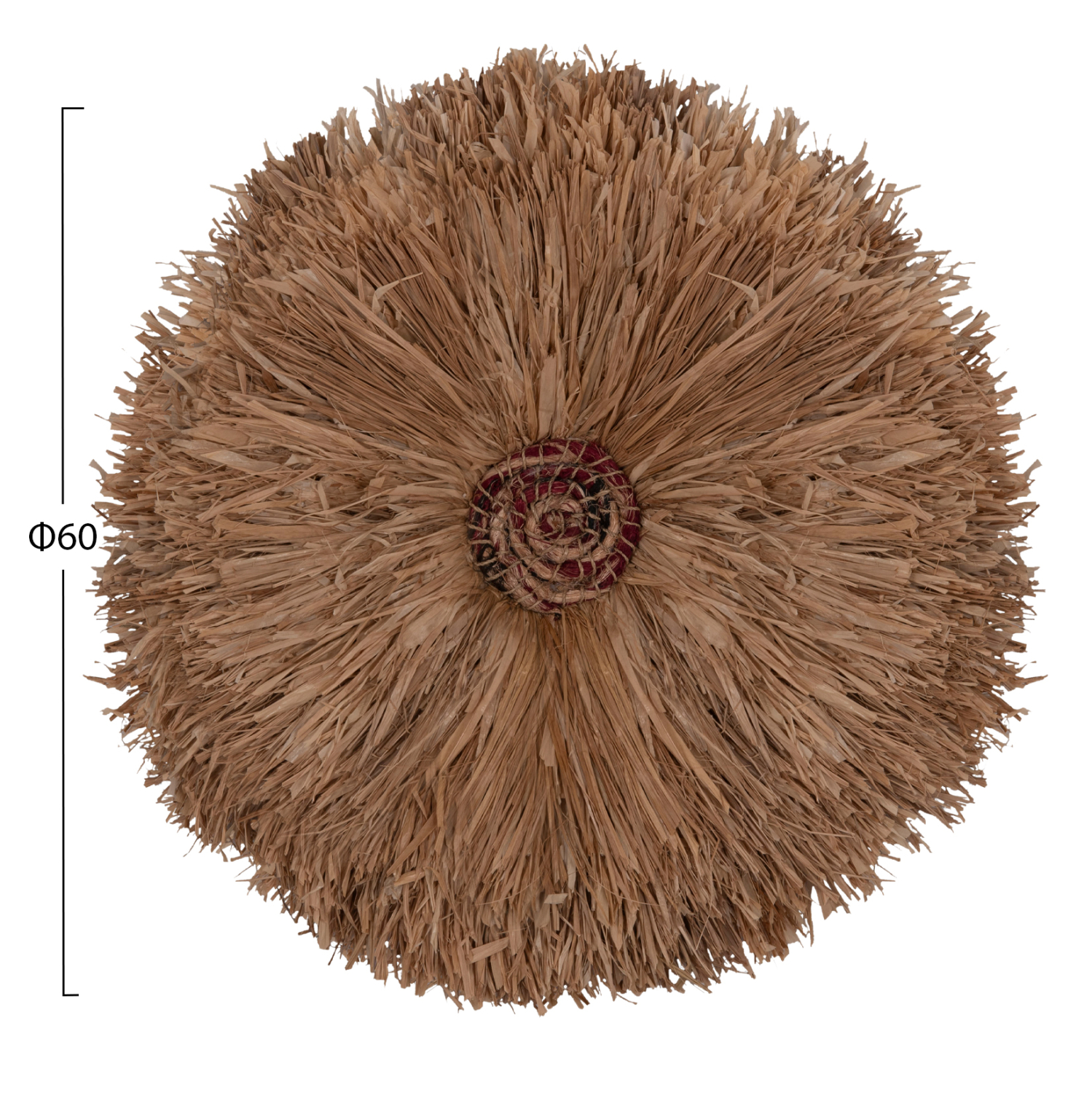 ΔΙΑΚΟΣΜΗΤΙΚΟ ΤΟΙΧΟΥ ΣΤΡΟΓΓΥΛΟ ABOR HM4717 ΙΝΕΣ SISAL ΦΥΣΙΚΟ Φ60εκ. 2