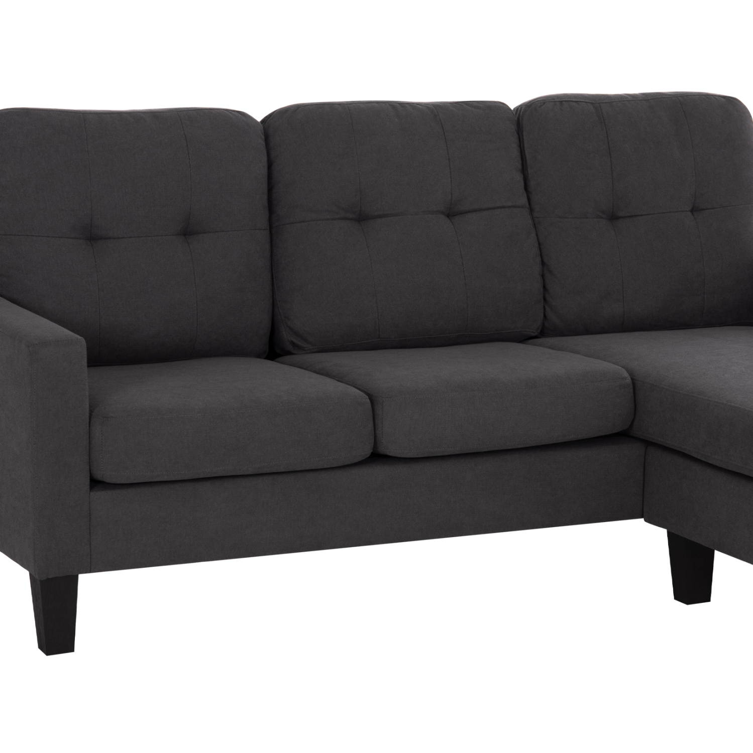 ΚΑΝΑΠΕΣ ΓΩΝΙΑ ΑΝΑΣΤΡΕΨΙΜΗ MEGGY HM3297.11 ΓΚΡΙ ΥΦΑΣΜΑ 184.5x75-129x86Yεκ. 10