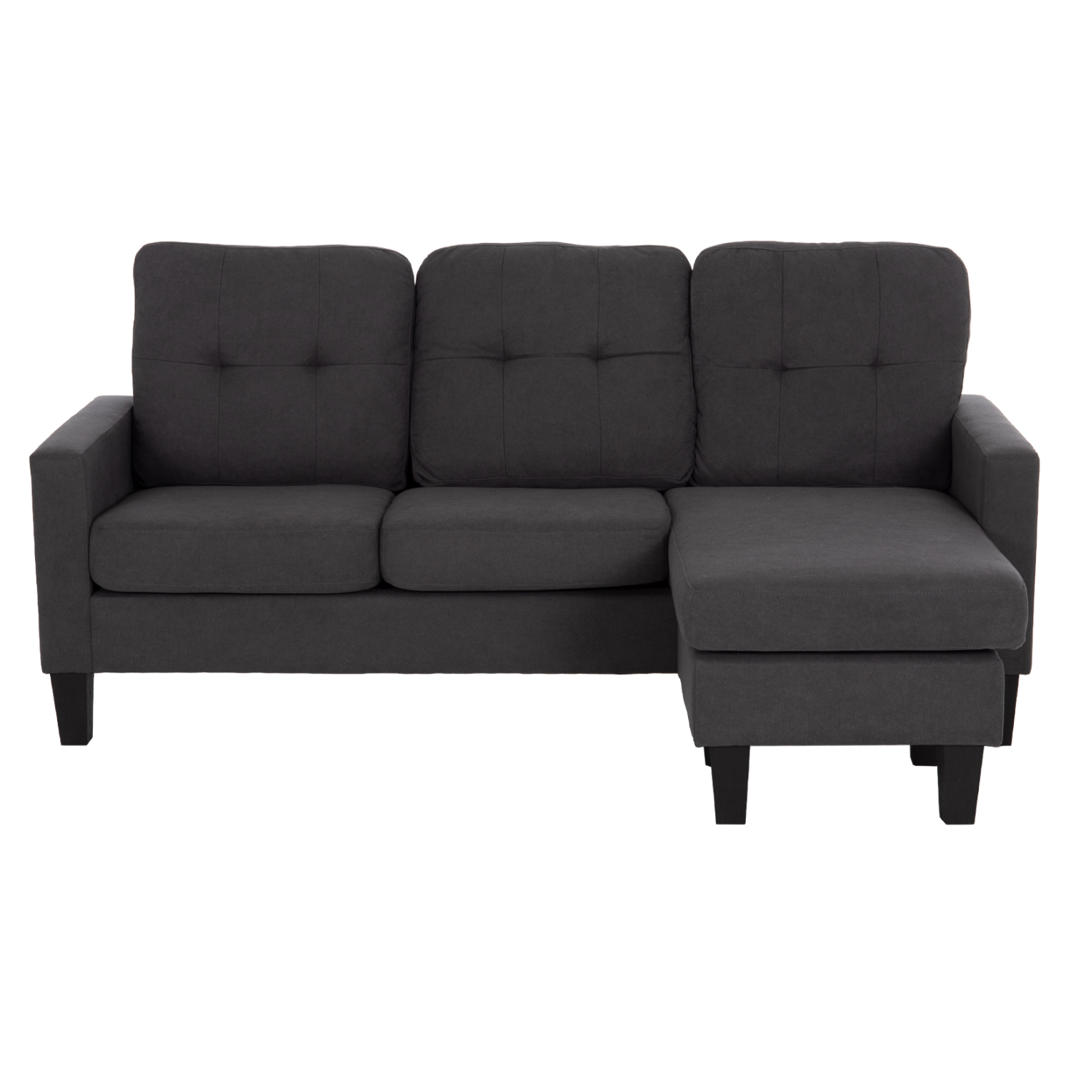 ΚΑΝΑΠΕΣ ΓΩΝΙΑ ΑΝΑΣΤΡΕΨΙΜΗ MEGGY HM3297.11 ΓΚΡΙ ΥΦΑΣΜΑ 184.5x75-129x86Yεκ. 3