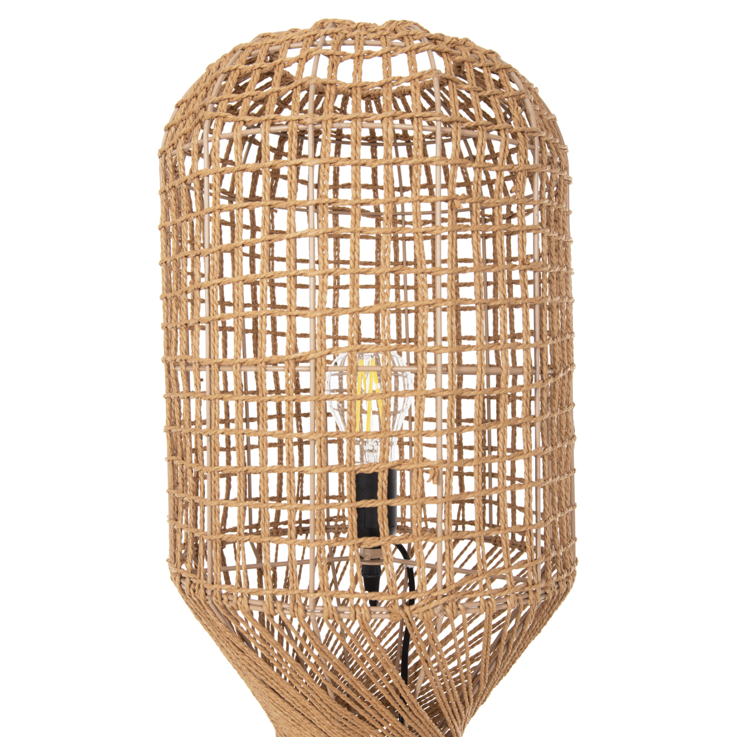 ΦΩΤΙΣΤΙΚΟ ΔΑΠΕΔΟΥ HM4357 ΜΕΤΑΛΛΟ-PAPER ROPE ΣΕ ΚΑΦΕ-2 ΛΑΜΠΕΣ Φ30x134Υεκ. 3