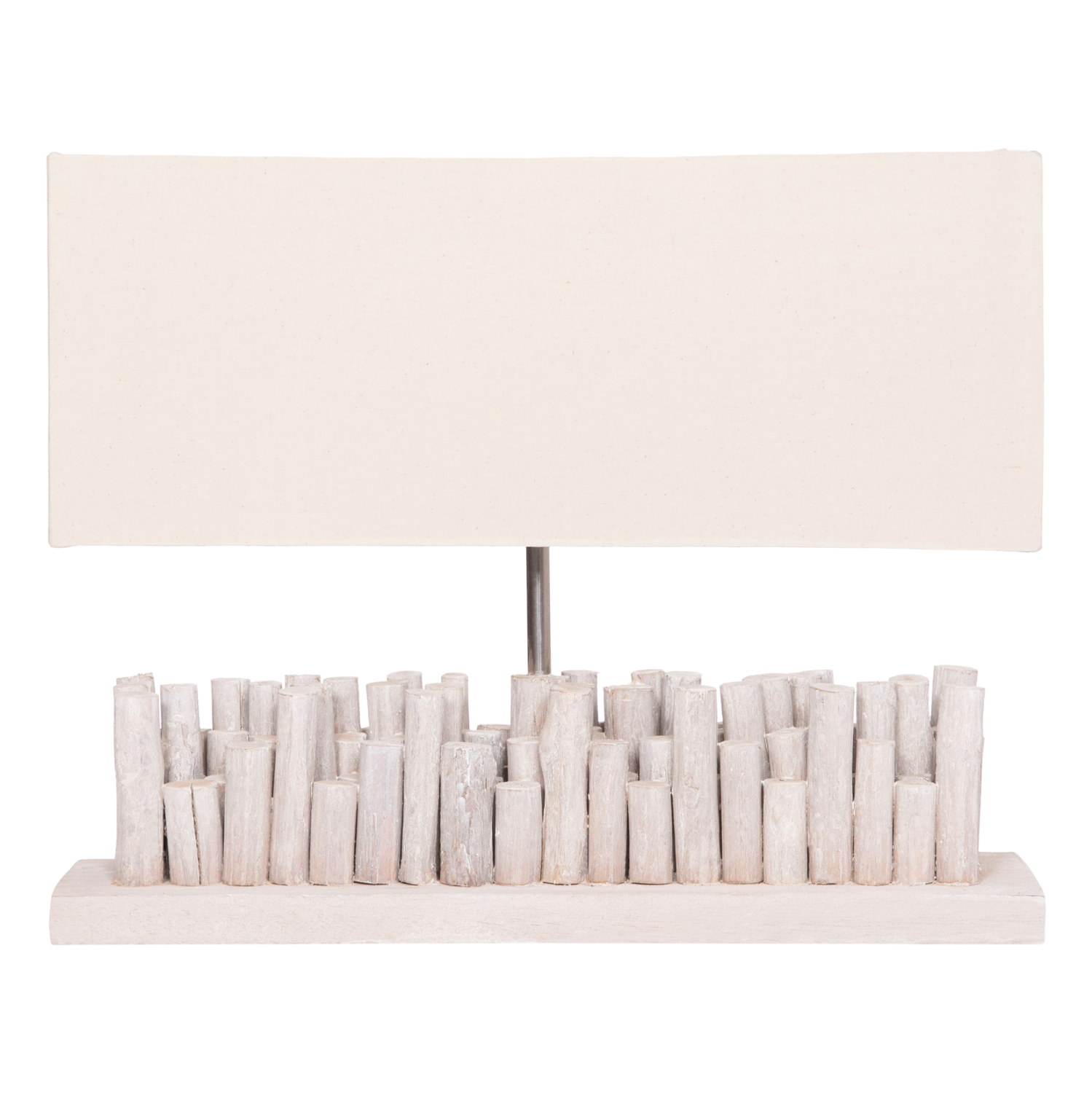 ΕΠΙΤΡΑΠΕΖΙΟ ΦΩΤΙΣΤΙΚΟ TWIGGY HM4426 DRIFTWOOD &amp; ΚΑΠΕΛΟ ΣΕ ΛΕΥΚΟ 50,5x16,5x40Υεκ. 3