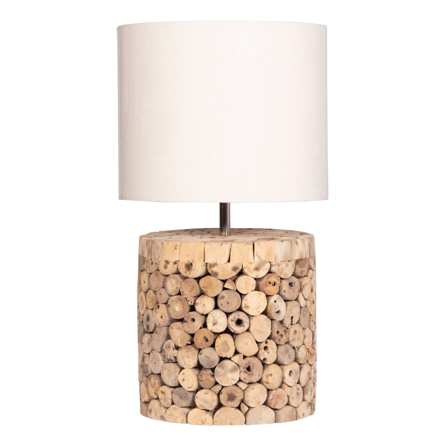 ΕΠΙΤΡΑΠΕΖΙΟ ΚΥΛΙΝΔΡΙΚΟ ΦΩΤΙΣΤΙΚΟ TWIGGY HM4427 DRIFTWOOD &amp; ΜΠΕΖ ΚΑΠΕΛΟ Φ24.5x45Υεκ. 1
