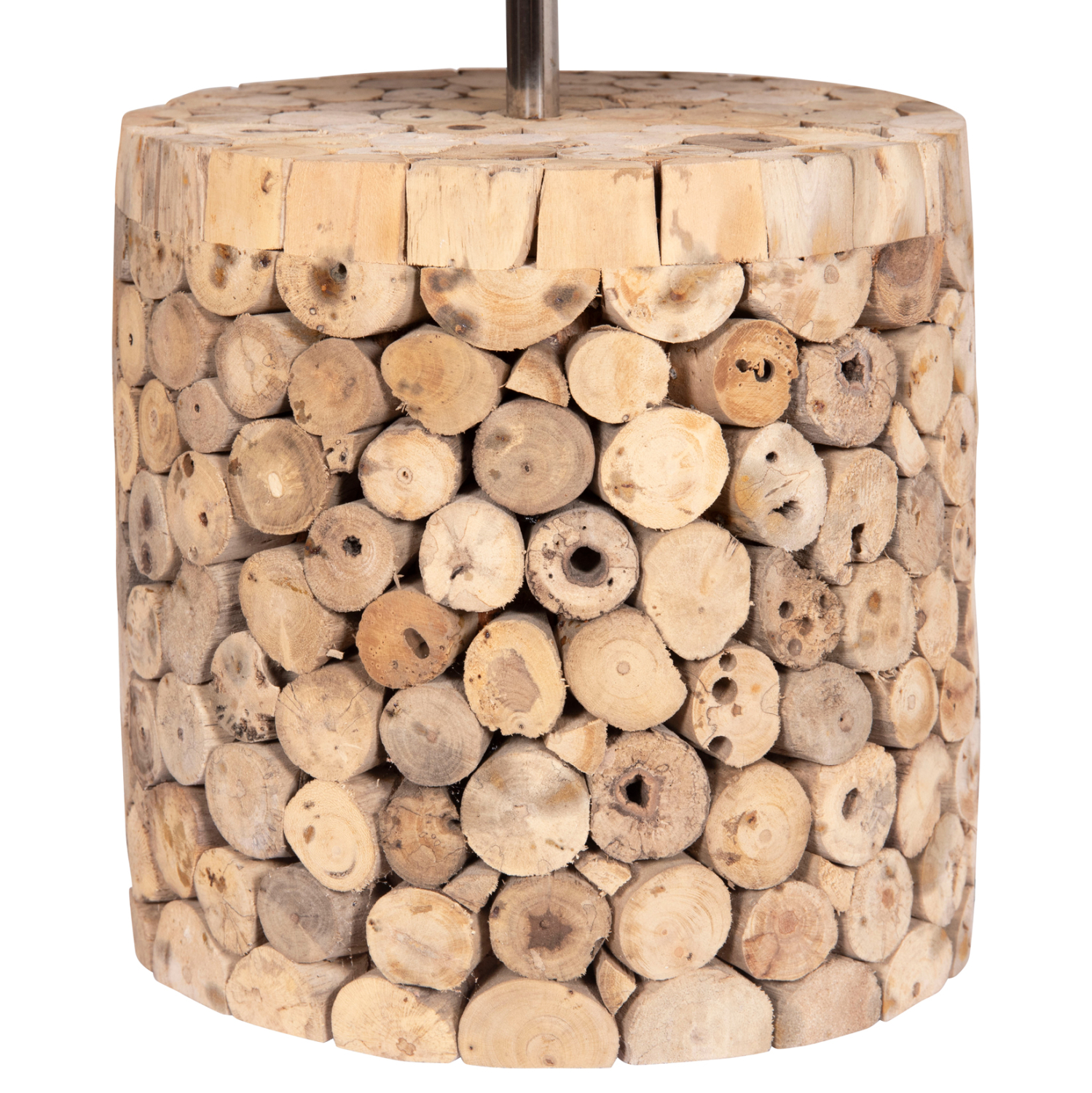 ΕΠΙΤΡΑΠΕΖΙΟ ΚΥΛΙΝΔΡΙΚΟ ΦΩΤΙΣΤΙΚΟ TWIGGY HM4427 DRIFTWOOD &amp; ΜΠΕΖ ΚΑΠΕΛΟ Φ24.5x45Υεκ. 4