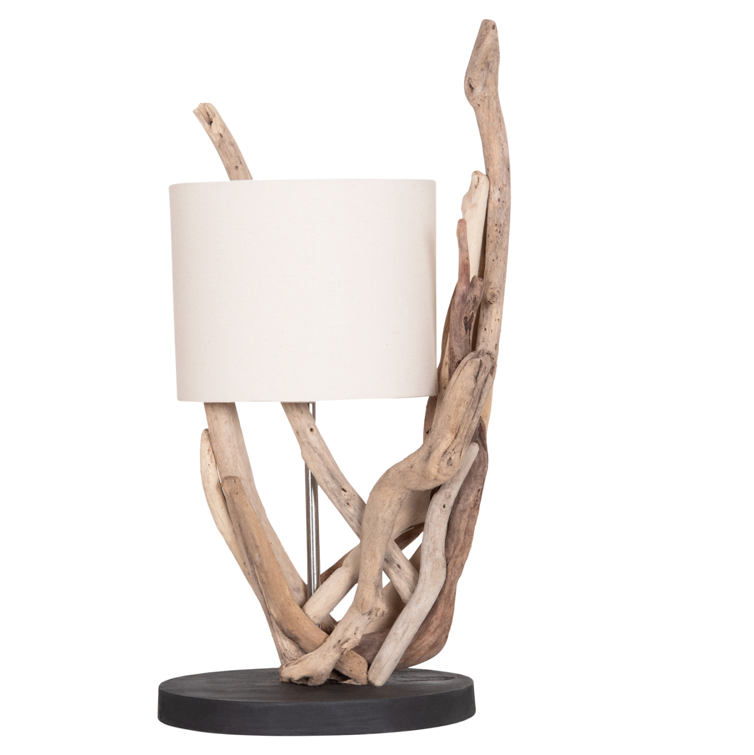 ΕΠΙΤΡΑΠΕΖΙΟ ΦΩΤΙΣΤΙΚΟ BRAMBLE HM4873 DRIFTWOOD &amp; ΛΕΥΚΟ ΚΑΠΕΛΟ Φ28x65Υεκ. 1