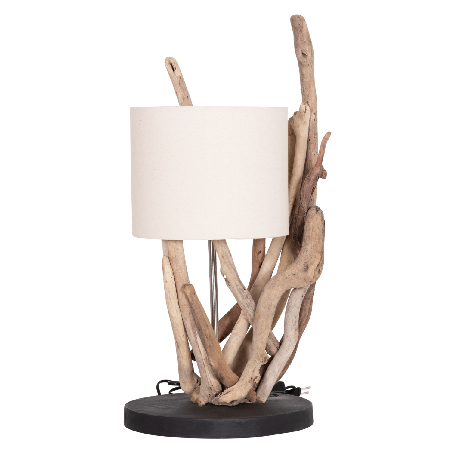 ΕΠΙΤΡΑΠΕΖΙΟ ΦΩΤΙΣΤΙΚΟ BRAMBLE HM4873 DRIFTWOOD &amp; ΛΕΥΚΟ ΚΑΠΕΛΟ Φ28x65Υεκ. 5
