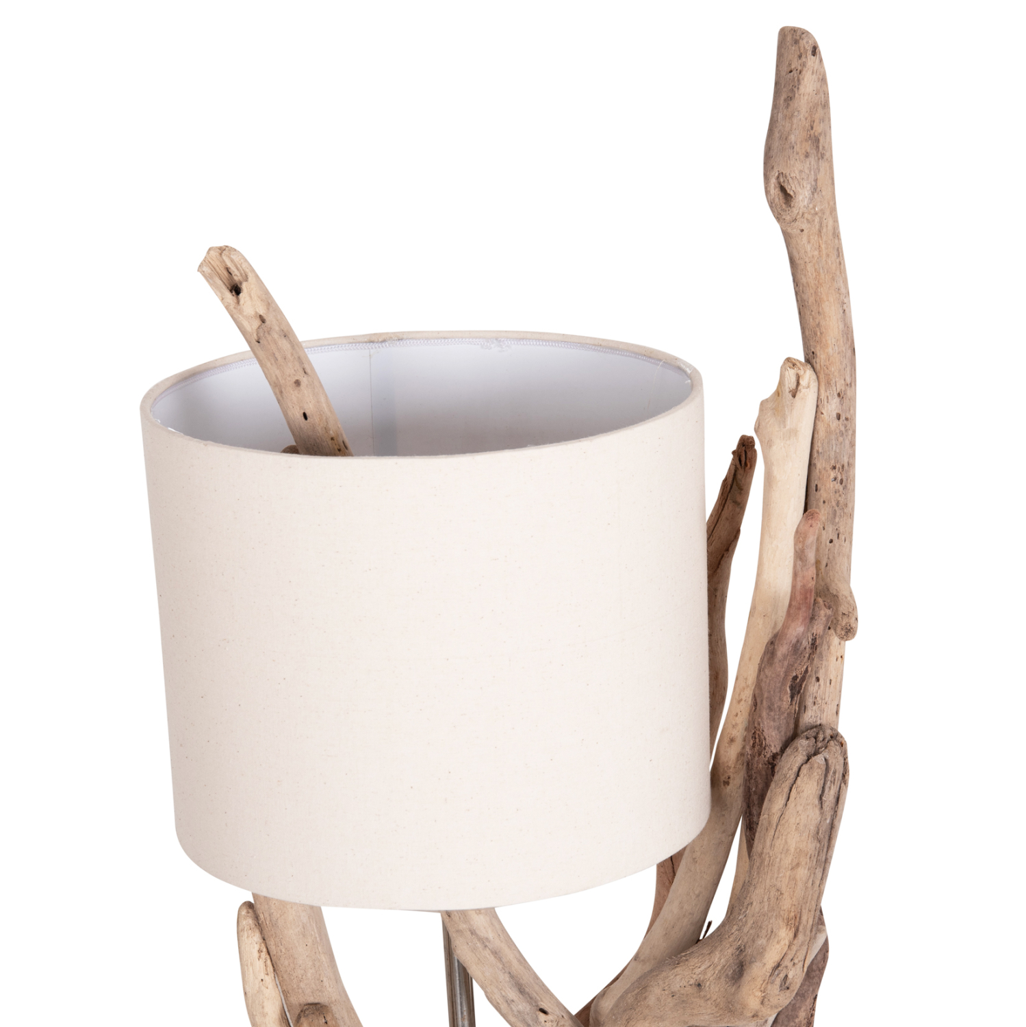 ΕΠΙΤΡΑΠΕΖΙΟ ΦΩΤΙΣΤΙΚΟ BRAMBLE HM4873 DRIFTWOOD &amp; ΛΕΥΚΟ ΚΑΠΕΛΟ Φ28x65Υεκ. 7