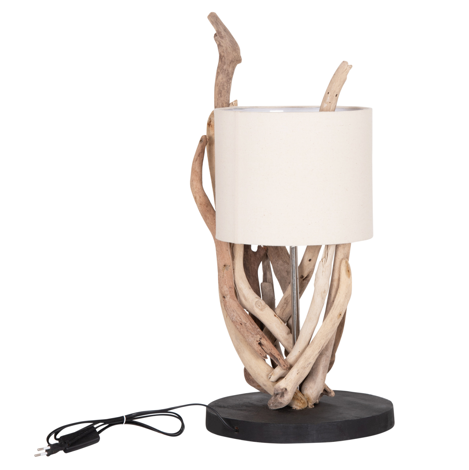 ΕΠΙΤΡΑΠΕΖΙΟ ΦΩΤΙΣΤΙΚΟ BRAMBLE HM4873 DRIFTWOOD &amp; ΛΕΥΚΟ ΚΑΠΕΛΟ Φ28x65Υεκ. 9