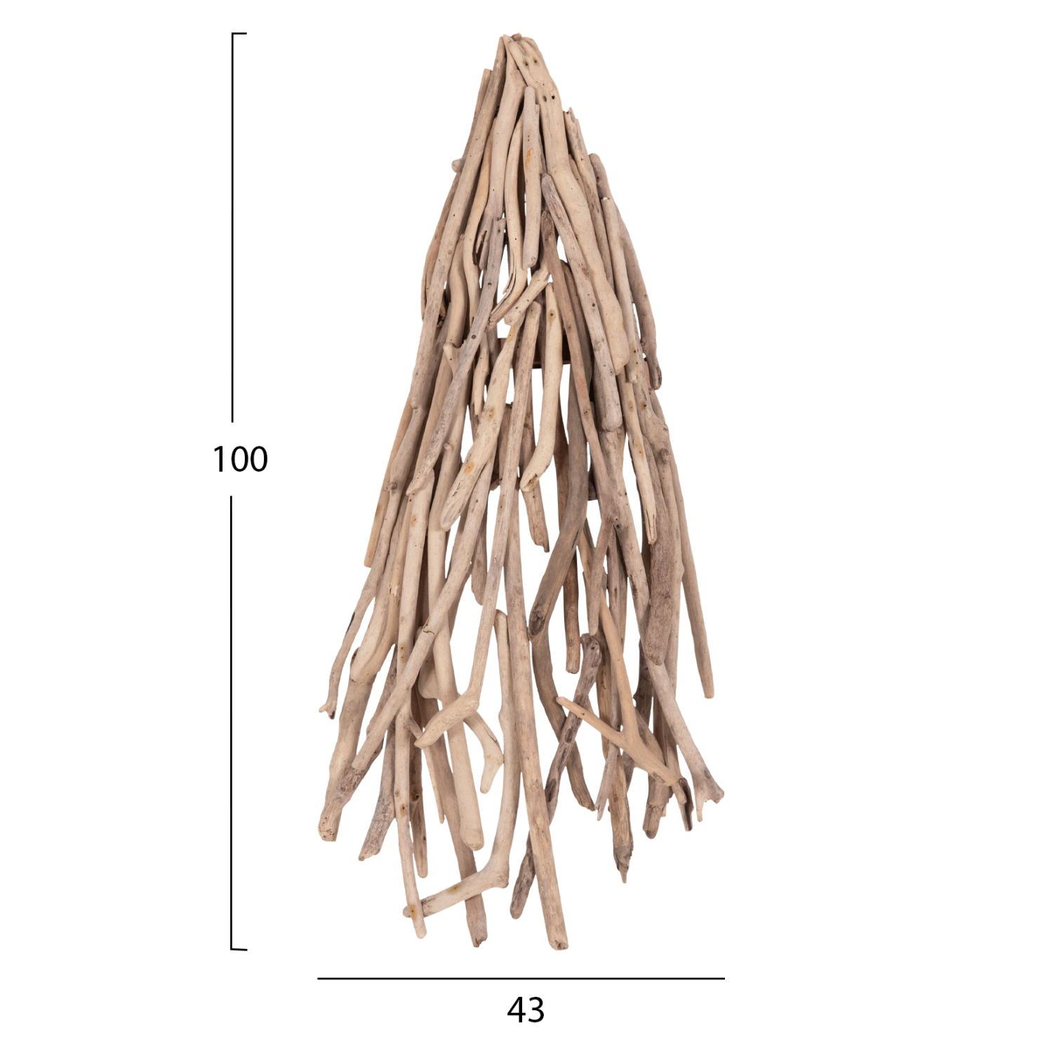 ΑΠΛΙΚΑ ΤΟΙΧΟΥ VEKNA HM4876 DRIFTWOOD ΣΕ ΦΥΣΙΚΟ 43x15(πάχος)x100Υεκ.[1xΕ27] 2