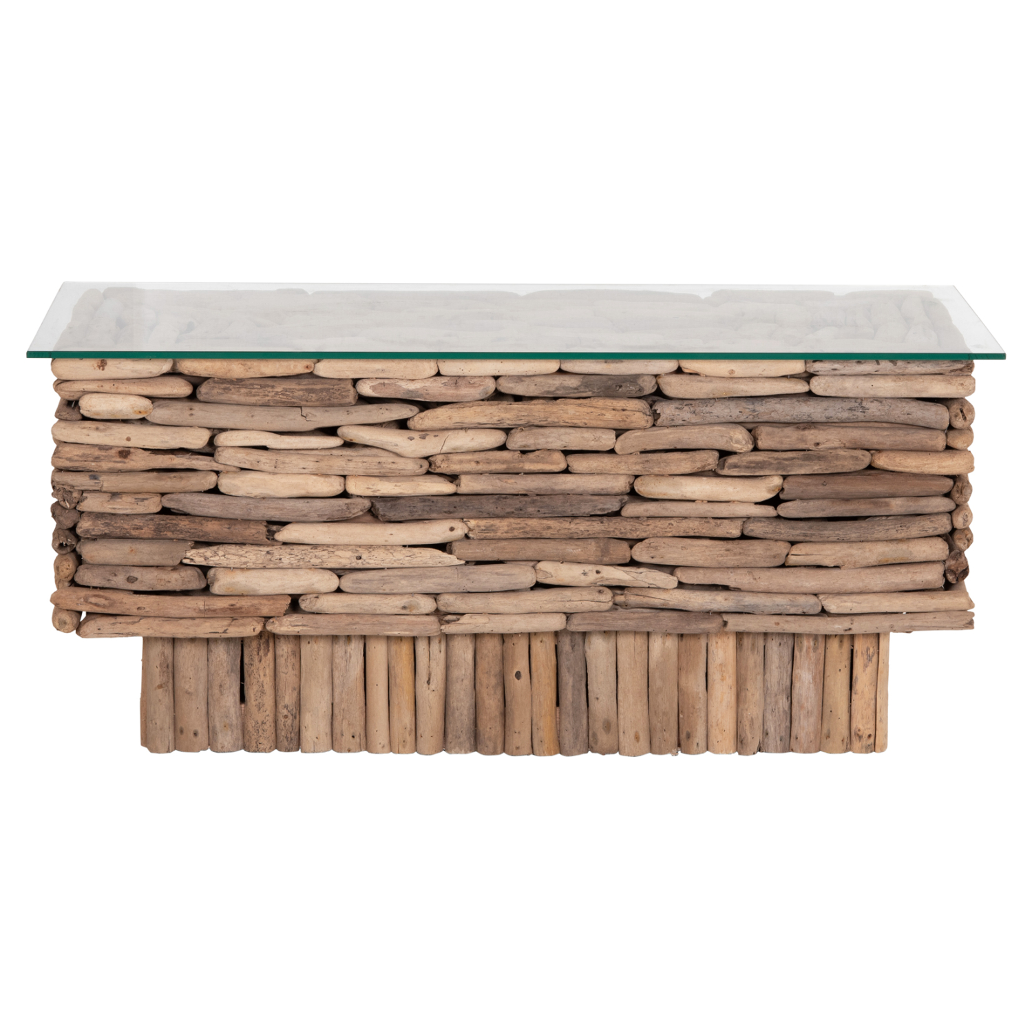 ΤΡΑΠΕΖΙ ΣΑΛΟΝΙΟΥ ΟΡΘΟΓΩΝΙΟ SPARROW HM18366 DRIFTWOOD--ΓΥΑΛΙ 105x45x47Υεκ. 3