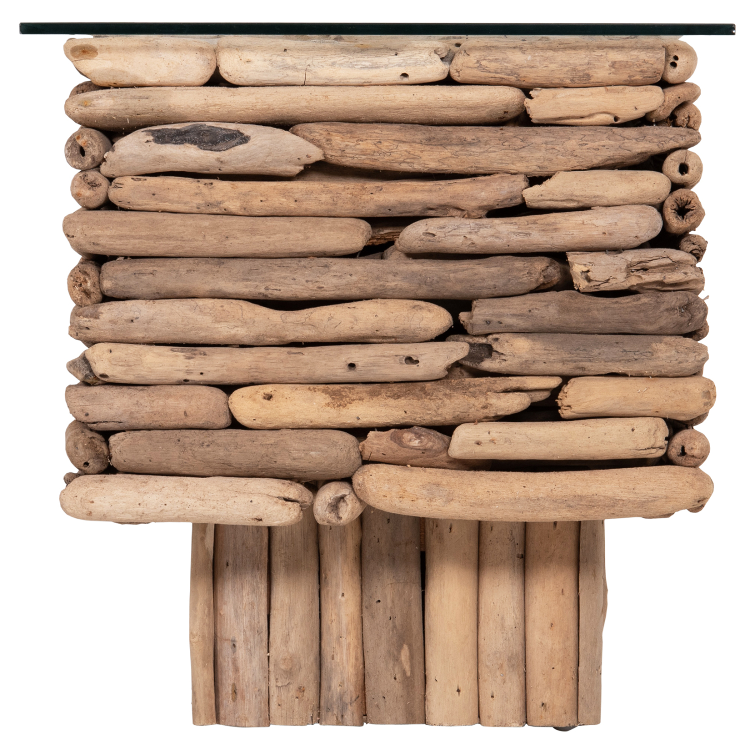 ΤΡΑΠΕΖΙ ΣΑΛΟΝΙΟΥ ΟΡΘΟΓΩΝΙΟ SPARROW HM18366 DRIFTWOOD--ΓΥΑΛΙ 105x45x47Υεκ. 5