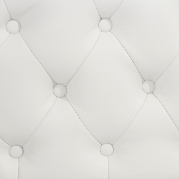 ΑΝΑΚΛΙΝΔΡΟ T.CHESTERFIELD NIOVI HM3007.02 PU ΛΕΥΚΟ-ΜΑΥΡΑ ΠΟΔΙΑ 190x61x84Yεκ. 4