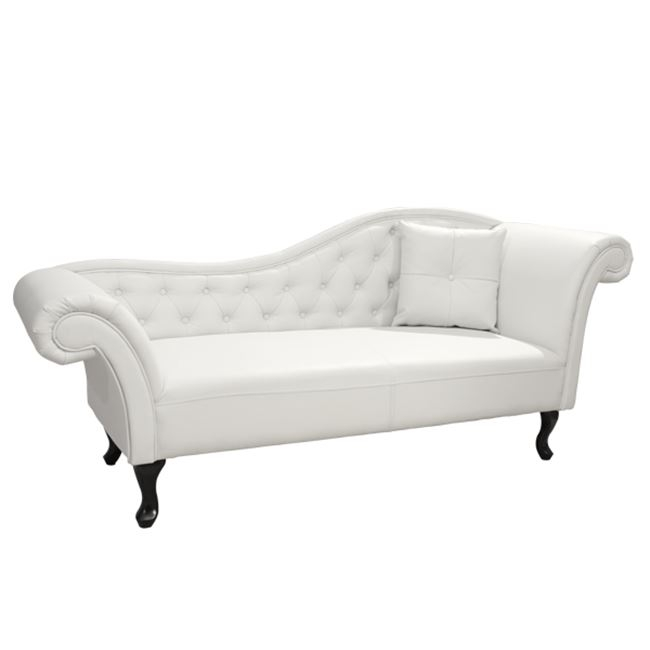 ΑΝΑΚΛΙΝΔΡΟ T.CHESTERFIELD NIOVI HM3008.02 PU ΛΕΥΚΟ-ΜΑΥΡΑ ΠΟΔΙΑ(ΔΕΞΙ)190x61x84Yεκ 2
