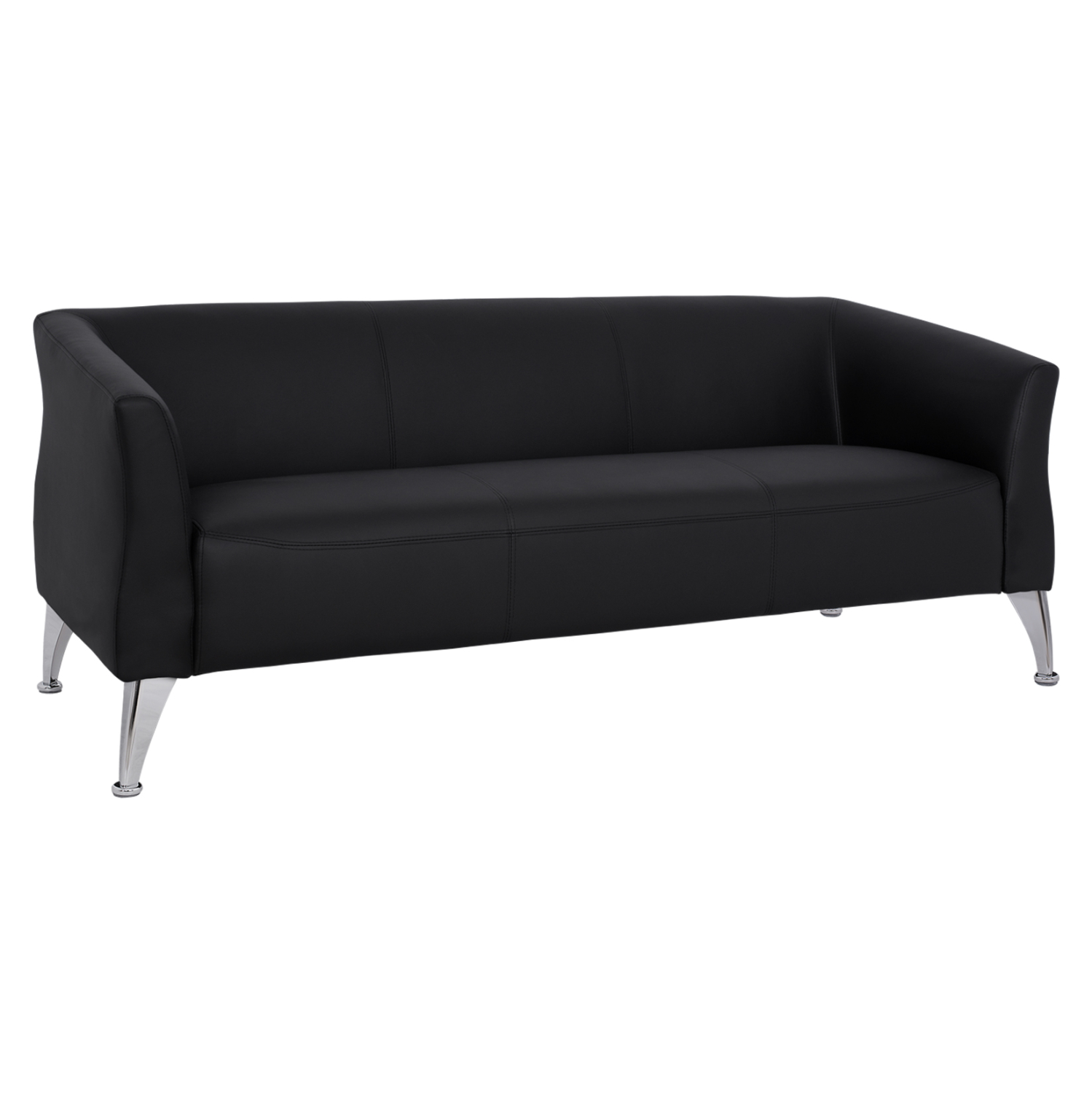 ΚΑΝΑΠΕΣ 3ΘΕΣΙΟΣ KIANA HM3122.31 ΜΕ ΜΑΥΡΟ PU 180x75x71 εκ. 1