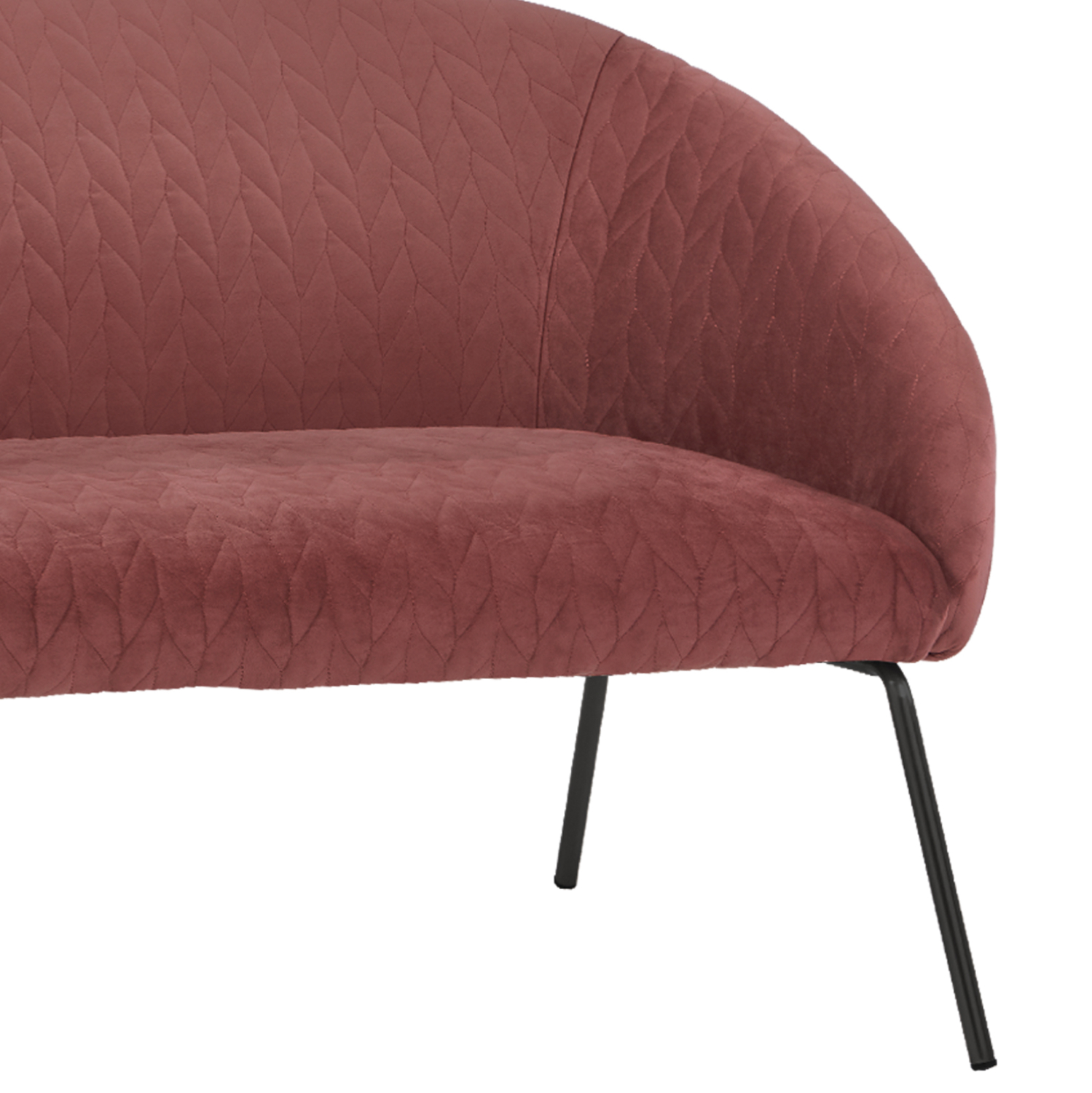 ΚΑΝΑΠΕΣ 2ΘΕΣΙΟΣ JOYCE ΒΕΛΟΥΔΟ ΣΑΠΙΟ ΜΗΛΟ ΚΑΙ ΜΕΤΑΛΛΙΚΑ ΠΟΔΙΑ 142X80X75 HM8548.02 6