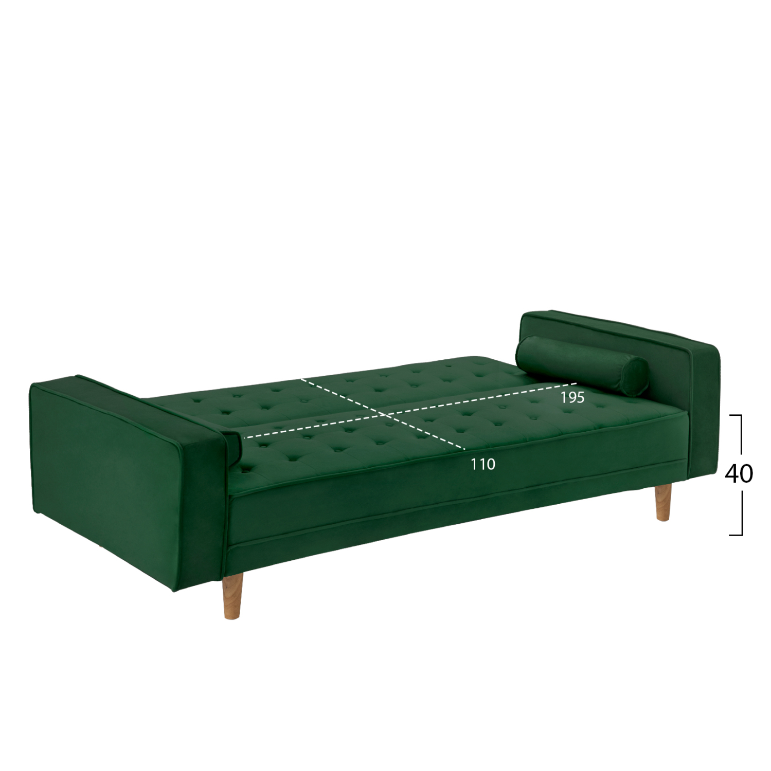 ΚΑΝΑΠΕΣ ΚΡΕΒΑΤΙ SALVADOR HM3150.13 ΒΕΛΟΥΔΟ ΚΥΠΑΡΙΣΣΙ 223X90X80Y εκ. 3