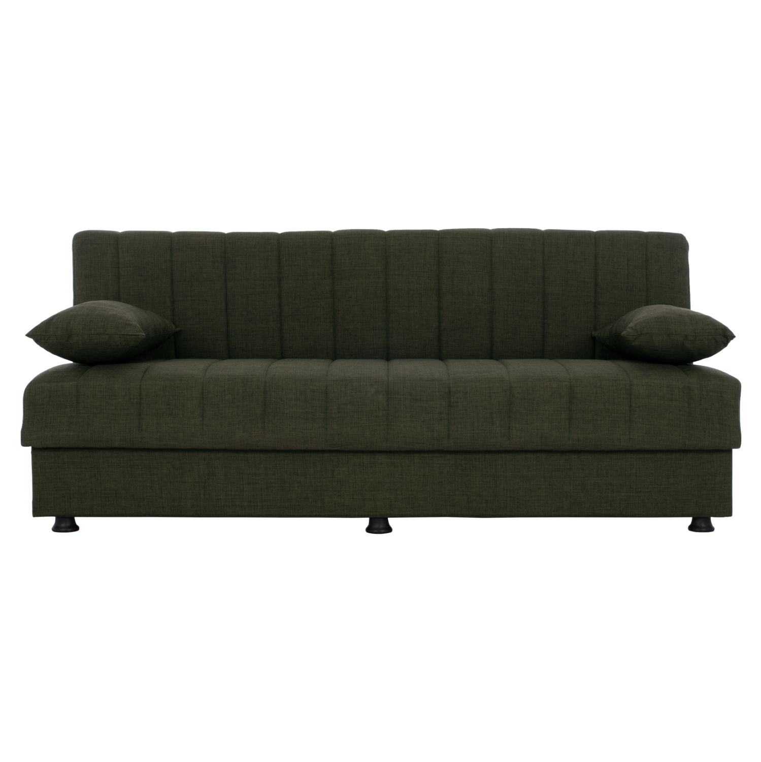 ΚΑΝΑΠΕΣ ΚΡΕΒΑΤΙ ANDRI ΤΡΙΘΕΣΙΟΣ DARK OLIVE HM3239.05 180x72x77 εκ. 4