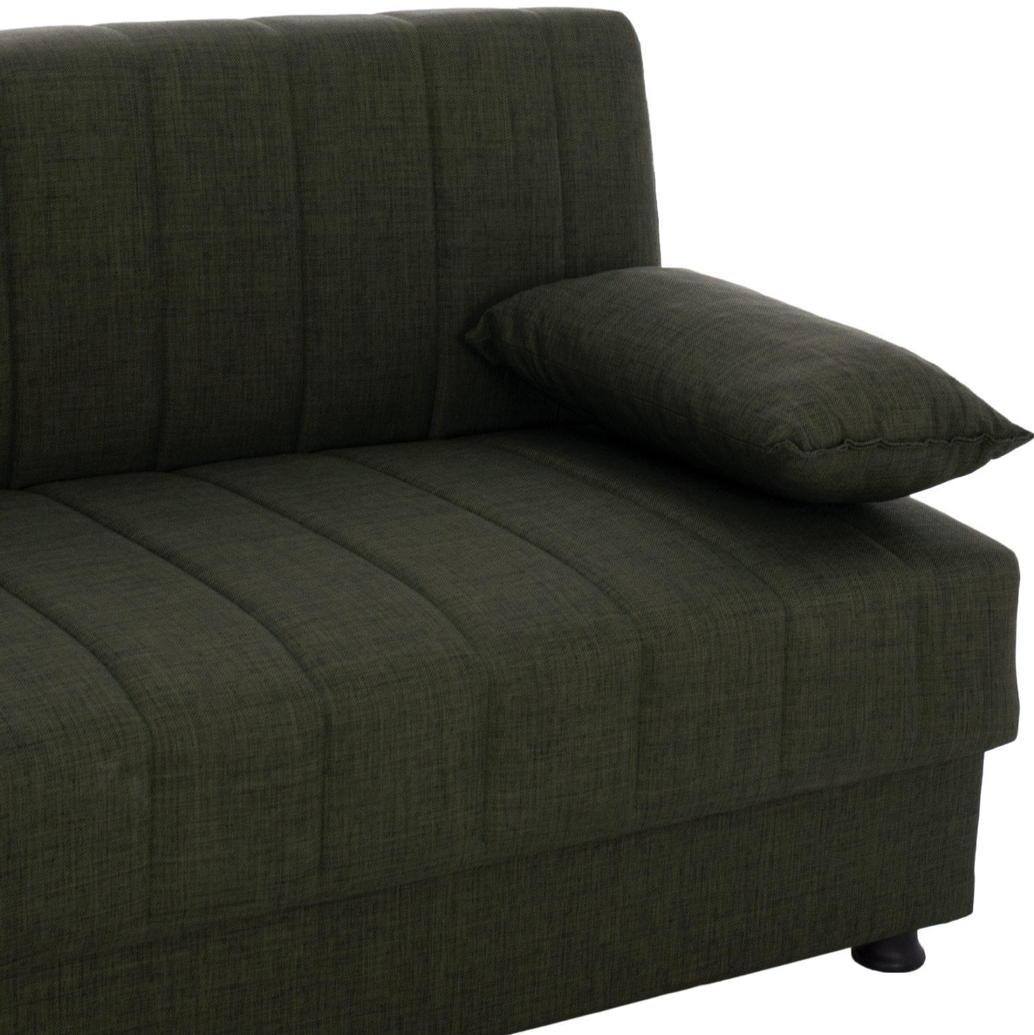 ΚΑΝΑΠΕΣ ΚΡΕΒΑΤΙ ANDRI ΤΡΙΘΕΣΙΟΣ DARK OLIVE HM3239.05 180x72x77 εκ. 6