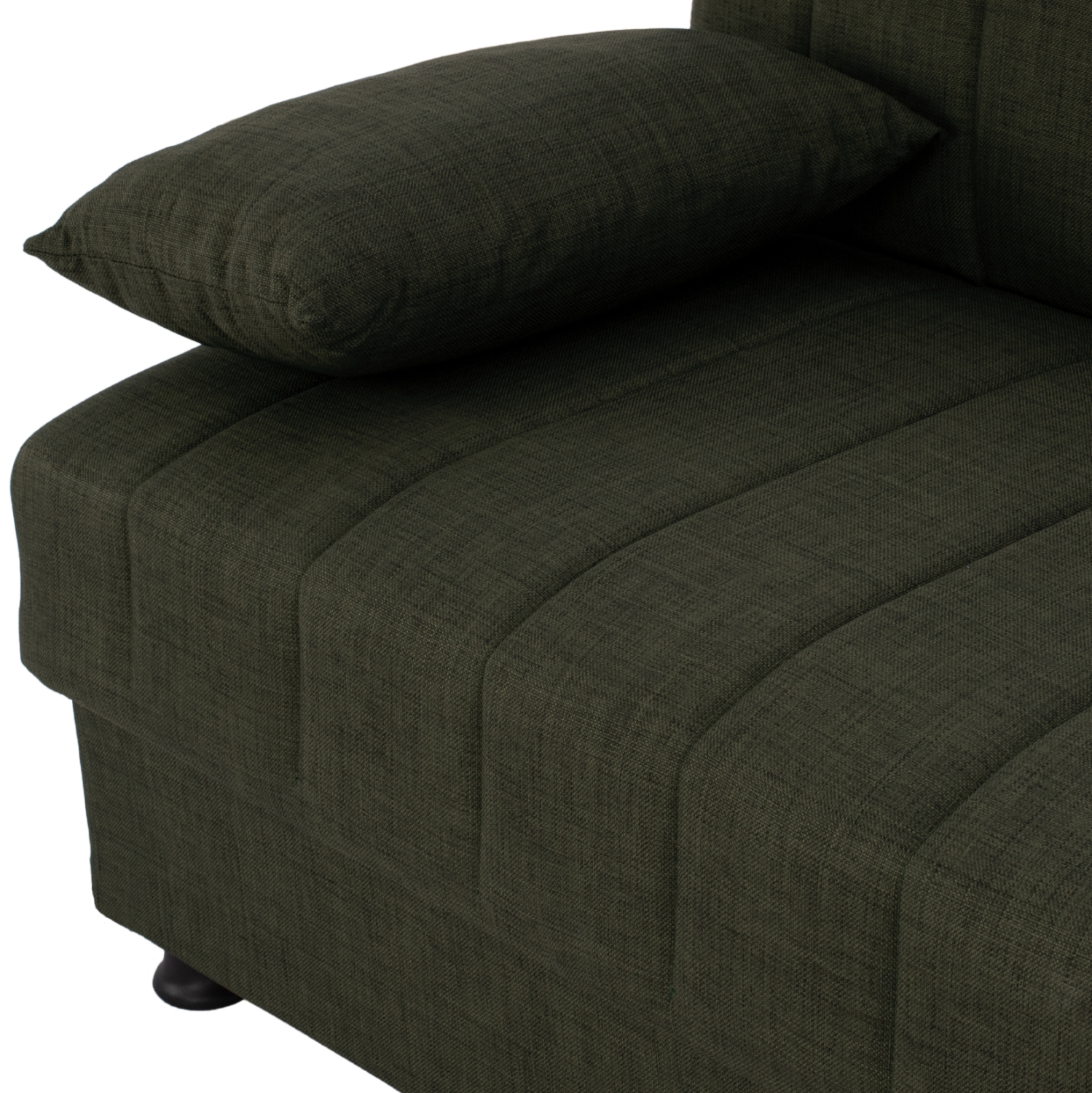 ΚΑΝΑΠΕΣ ΚΡΕΒΑΤΙ ANDRI ΤΡΙΘΕΣΙΟΣ DARK OLIVE HM3239.05 180x72x77 εκ. 7