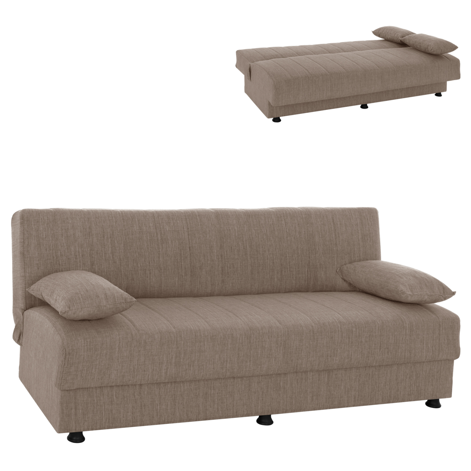 ΚΑΝΑΠΕΣ ΚΡΕΒΑΤΙ ANDRI ΤΡΙΘΕΣΙΟΣ ΜΠΕΖ HM3239.04 180x83x74Υ εκ. 1