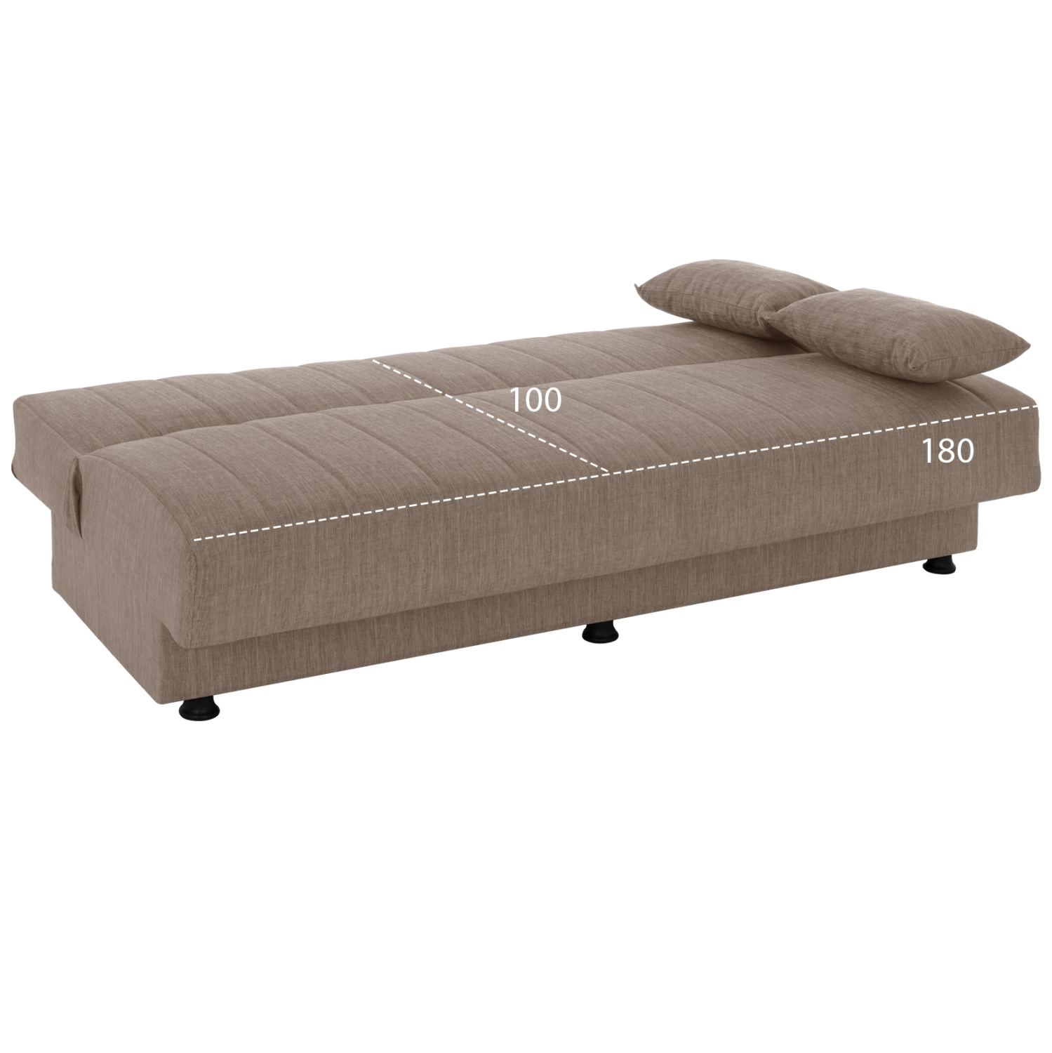 ΚΑΝΑΠΕΣ ΚΡΕΒΑΤΙ ANDRI ΤΡΙΘΕΣΙΟΣ ΜΠΕΖ HM3239.04 180x83x74Υ εκ. 3