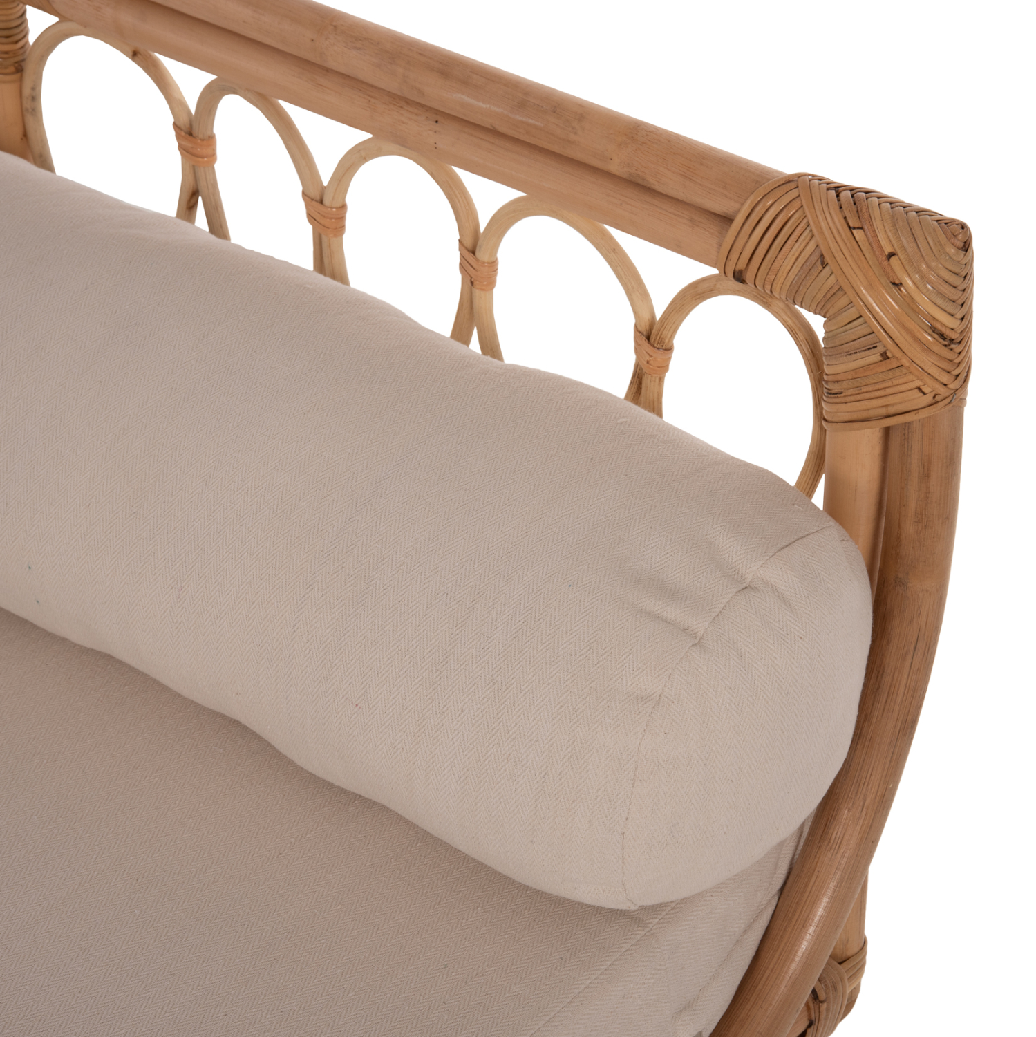 ΚΑΝΑΠΕΣ ΕΞΩΤΕΡΙΚΟΥ ΧΩΡΟΥ CHARMELLA HM9659 ΦΥΣΙΚΟ RATTAN-ΜΠΕΖ ΜΑΞΙΛΑΡΙΑ 187x69x76Yεκ. 6