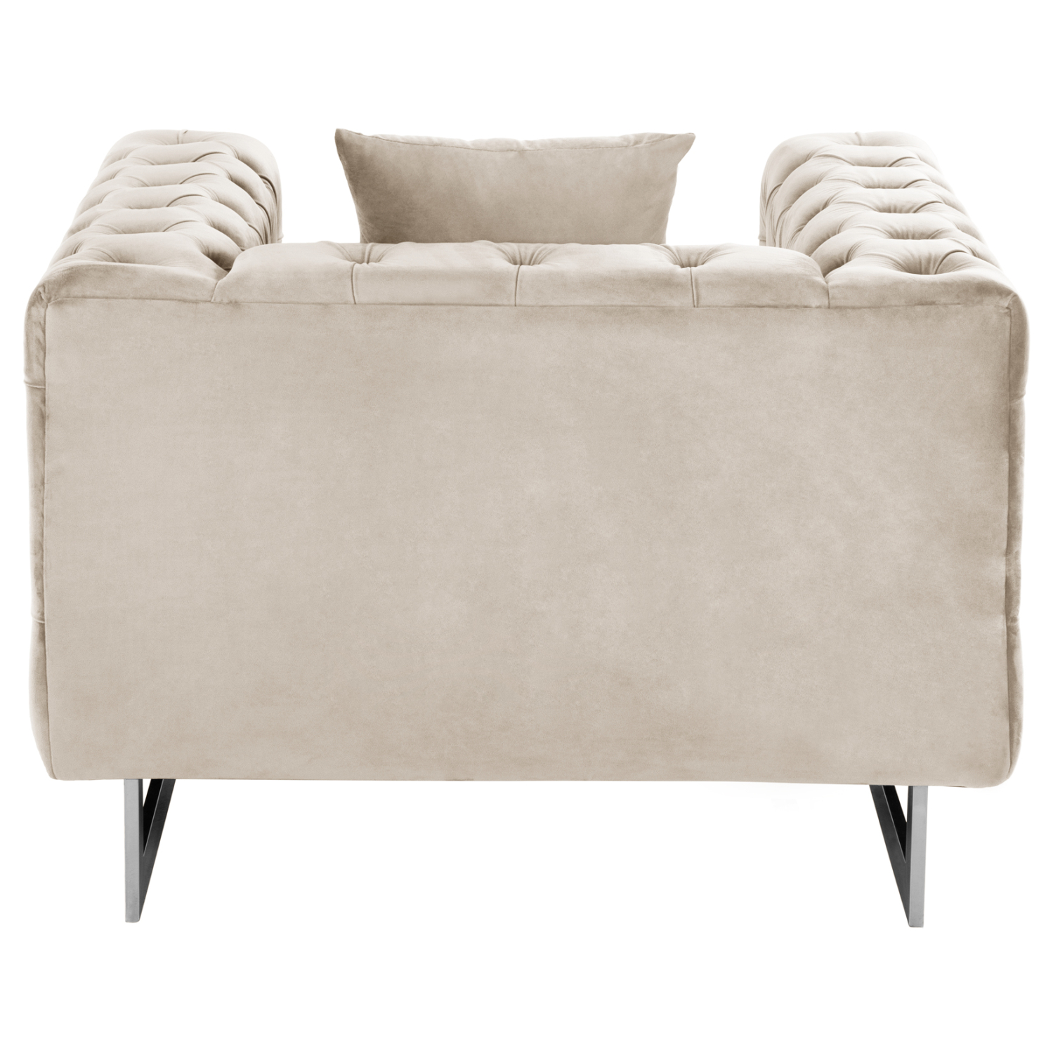 ΠΟΛΥΘΡΟΝΑ τ.CHESTERFIELD MOBAR HM3261.02 ΚΡΕΜ ΒΕΛΟΥΔΟ-ΜΕΤΑΛΛΙΚΑ ΠΟΔΙΑ 99x86,5x77Υεκ. 5