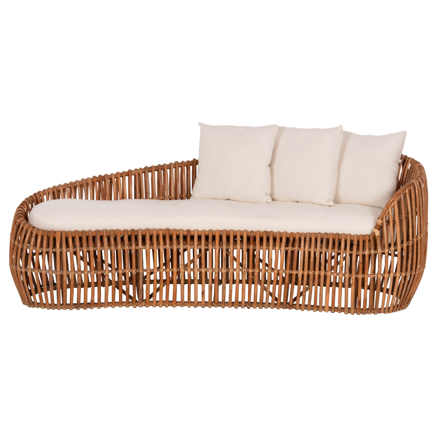 ΚΑΝΑΠΕΣ-ΑΝΑΚΛΙΝΤΡΟ LANTRY HM5991 ΦΥΣΙΚΟ RATTAN- ΛΕΥΚΑ ΜΑΞΙΛΑΡΙΑ 215x60x78Yεκ. 3
