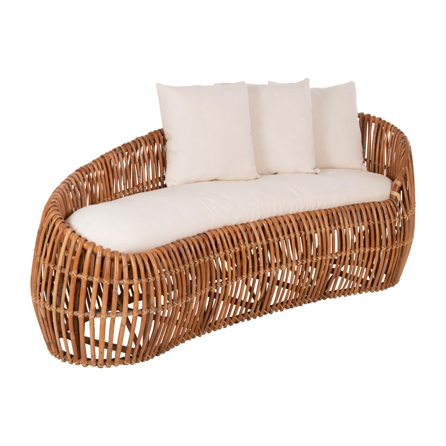 ΚΑΝΑΠΕΣ-ΑΝΑΚΛΙΝΤΡΟ LANTRY HM5991 ΦΥΣΙΚΟ RATTAN- ΛΕΥΚΑ ΜΑΞΙΛΑΡΙΑ 215x60x78Yεκ. 4