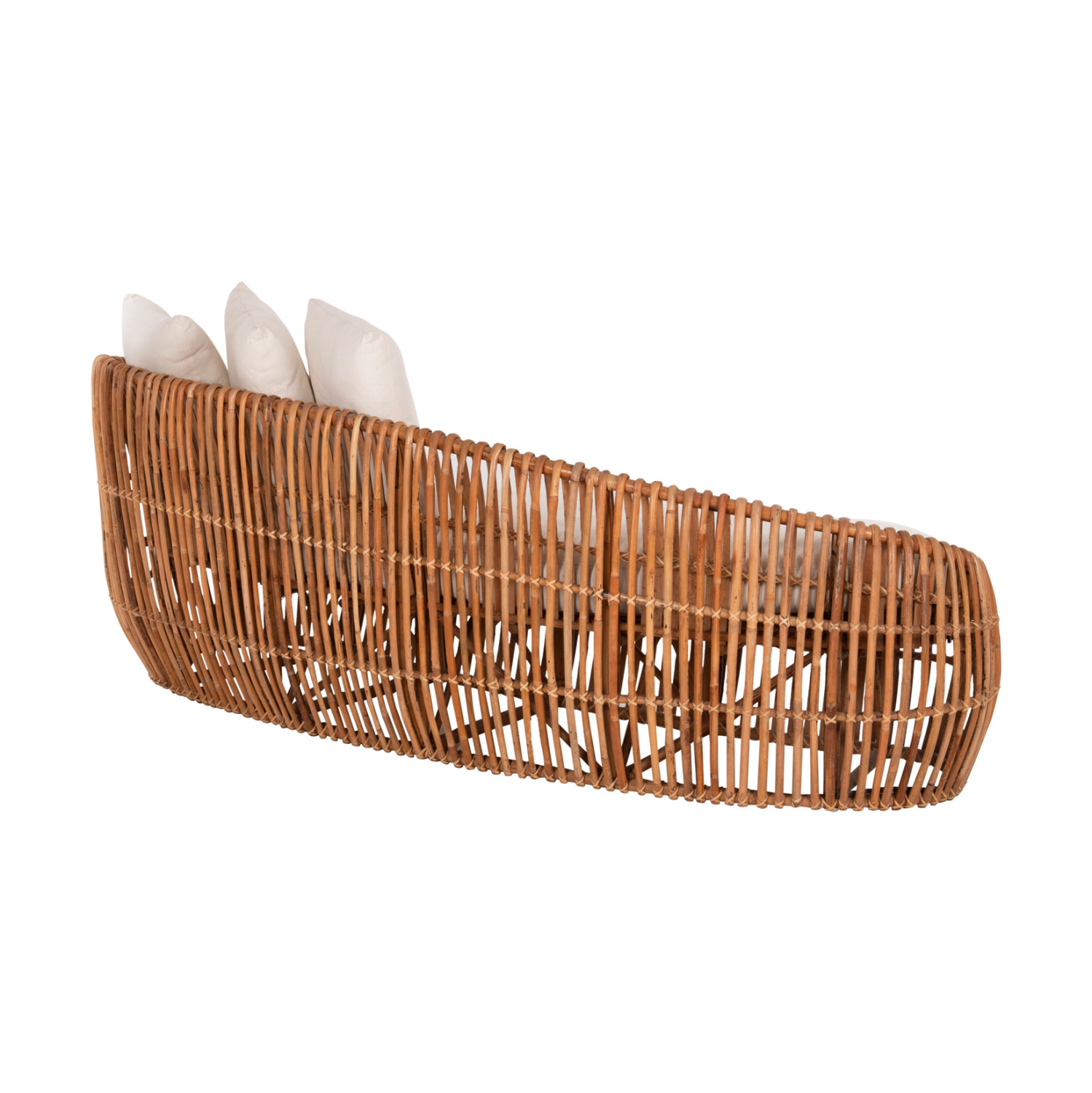 ΚΑΝΑΠΕΣ-ΑΝΑΚΛΙΝΤΡΟ LANTRY HM5991 ΦΥΣΙΚΟ RATTAN- ΛΕΥΚΑ ΜΑΞΙΛΑΡΙΑ 215x60x78Yεκ. 5