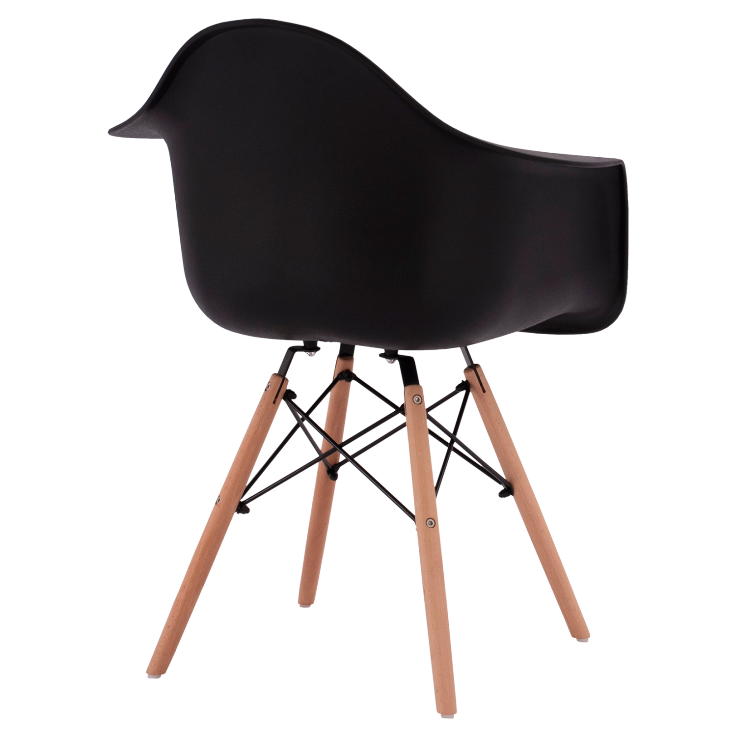 ΠΟΛΥΘΡΟΝΑ ΜΕ ΞΥΛΙΝΑ ΠΟΔΙΑ &amp; ΚΑΘΙΣΜΑ ΜΑΥΡΟ MIRTO HM005.02  64x60x81 εκ. 5