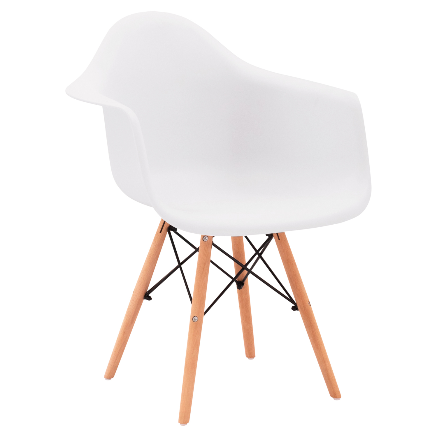 ΠΟΛΥΘΡΟΝΑ ΜΕ ΞΥΛΙΝΑ ΠΟΔΙΑ &amp; ΚΑΘΙΣΜΑ ΛΕΥΚΟ MIRTO HM005.01 64x60x81 εκ. 1